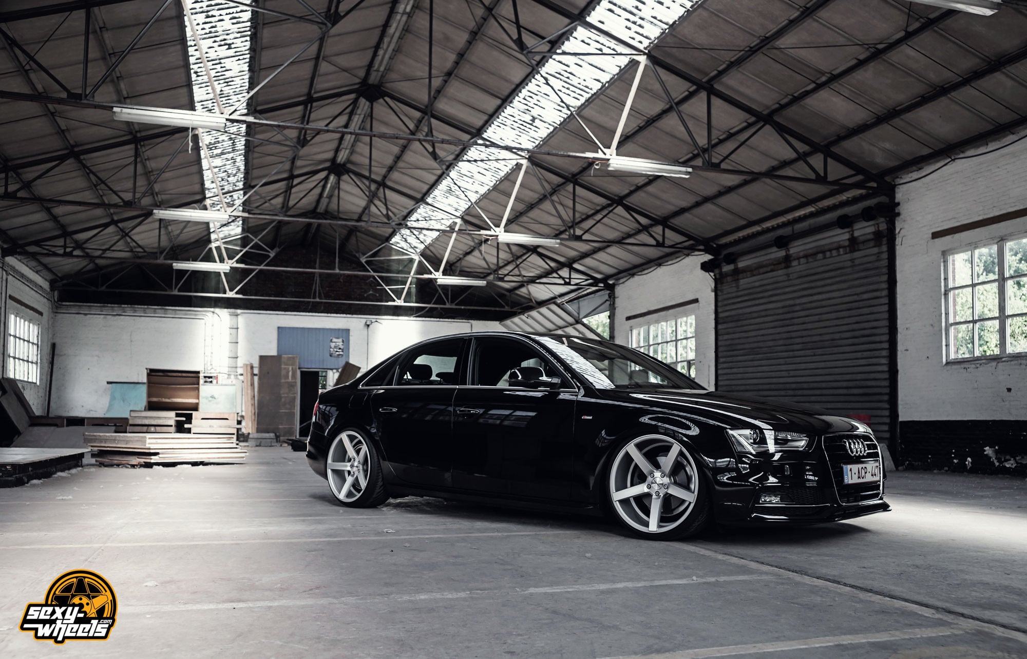 Audi A4 with Aftermarket Front Bumper Cover - Photo by Vossen