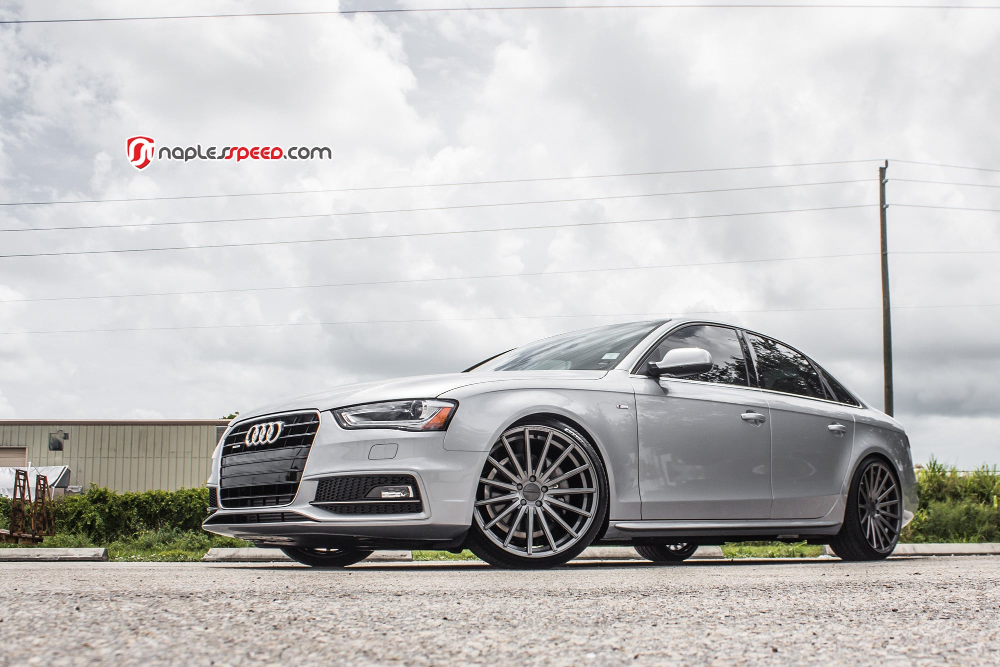 Projector Headlights with DRL on Audi A4 - Photo by Vossen