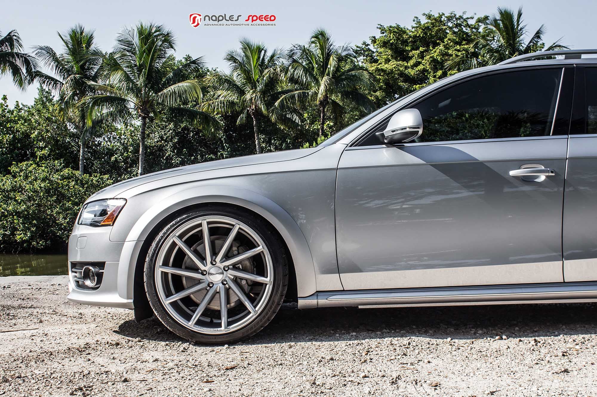 Chrome Vossen Rims on Silver Audi A4 - Photo by Vossen