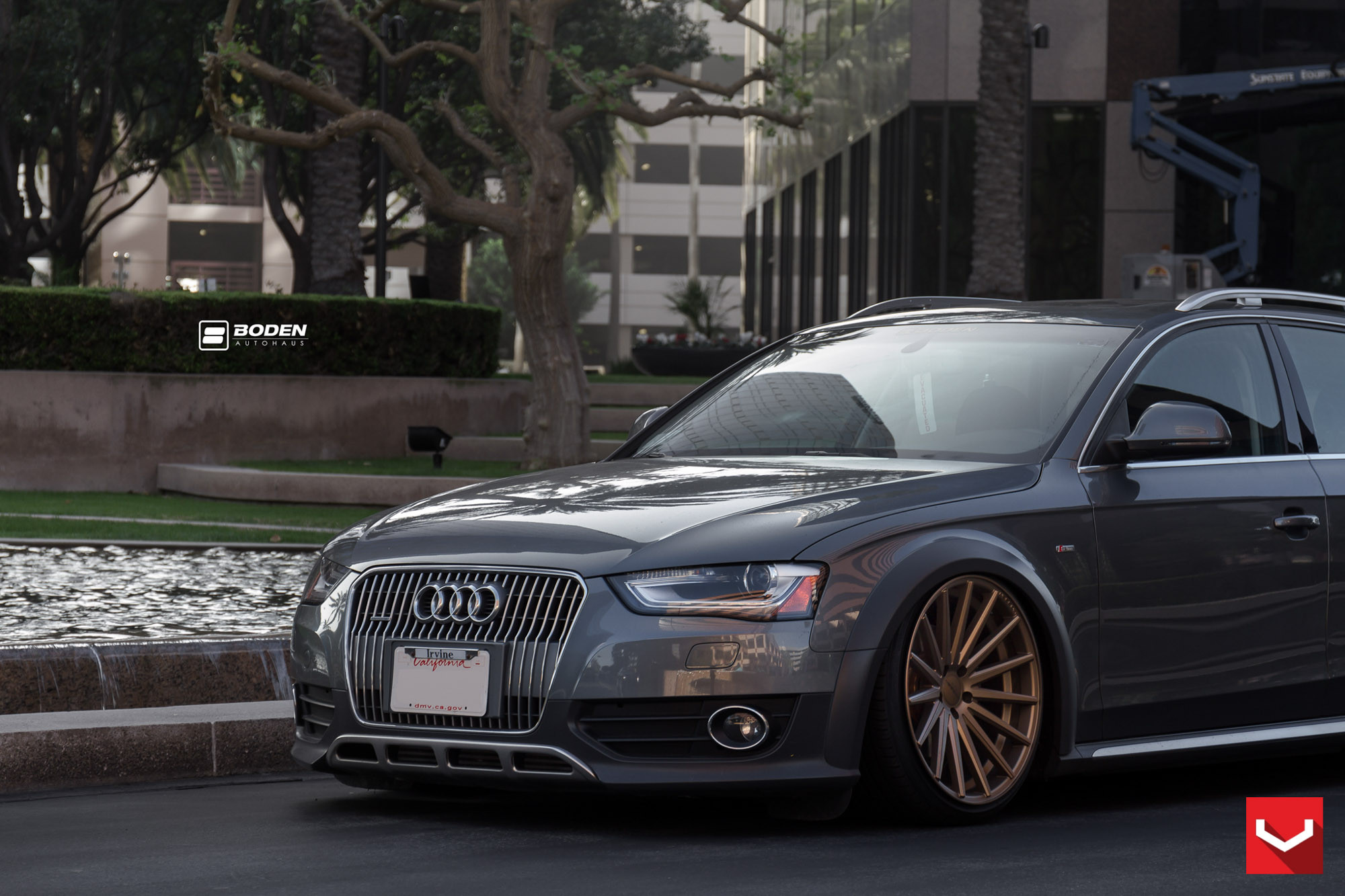 Audi A4 Quattro with Aftermarket Headlights - Photo by Vossen