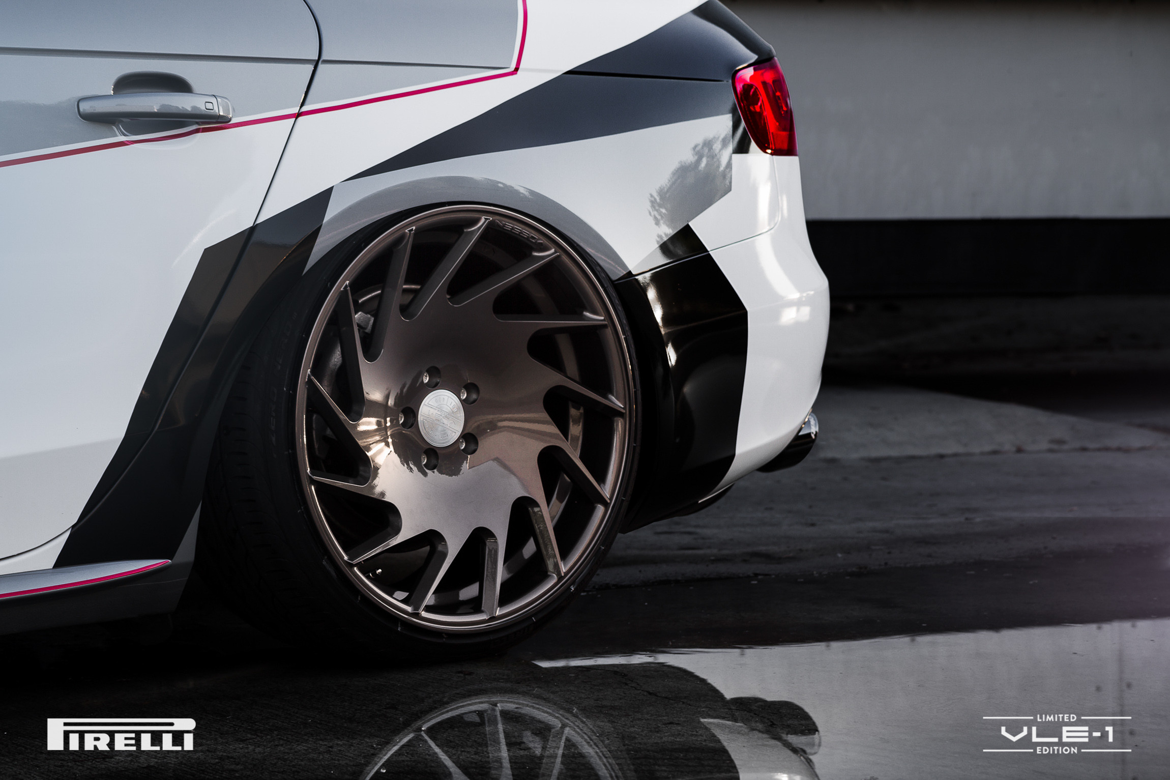 Custom Vossen VLE Wheels on Audi A4 - Photo by Vossen