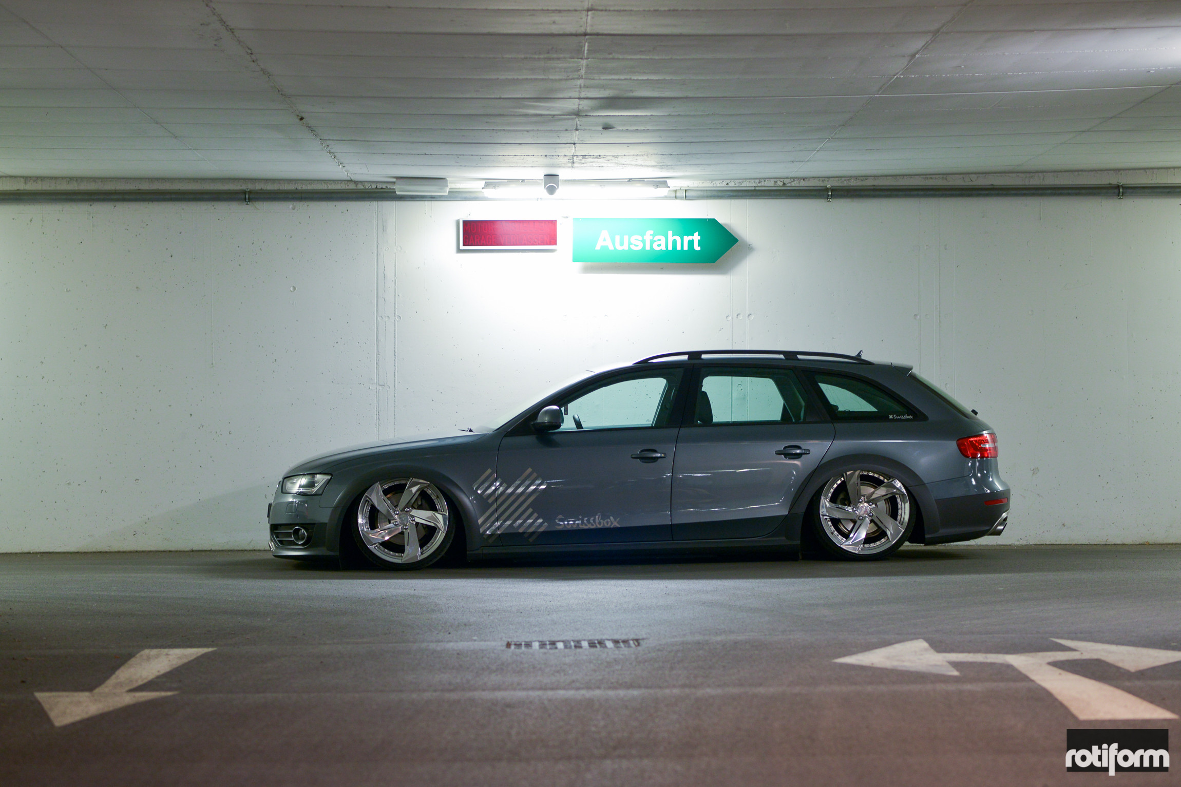 Custom Rotiform Wheels on Metallic Audi A4 - Photo by Rotiform