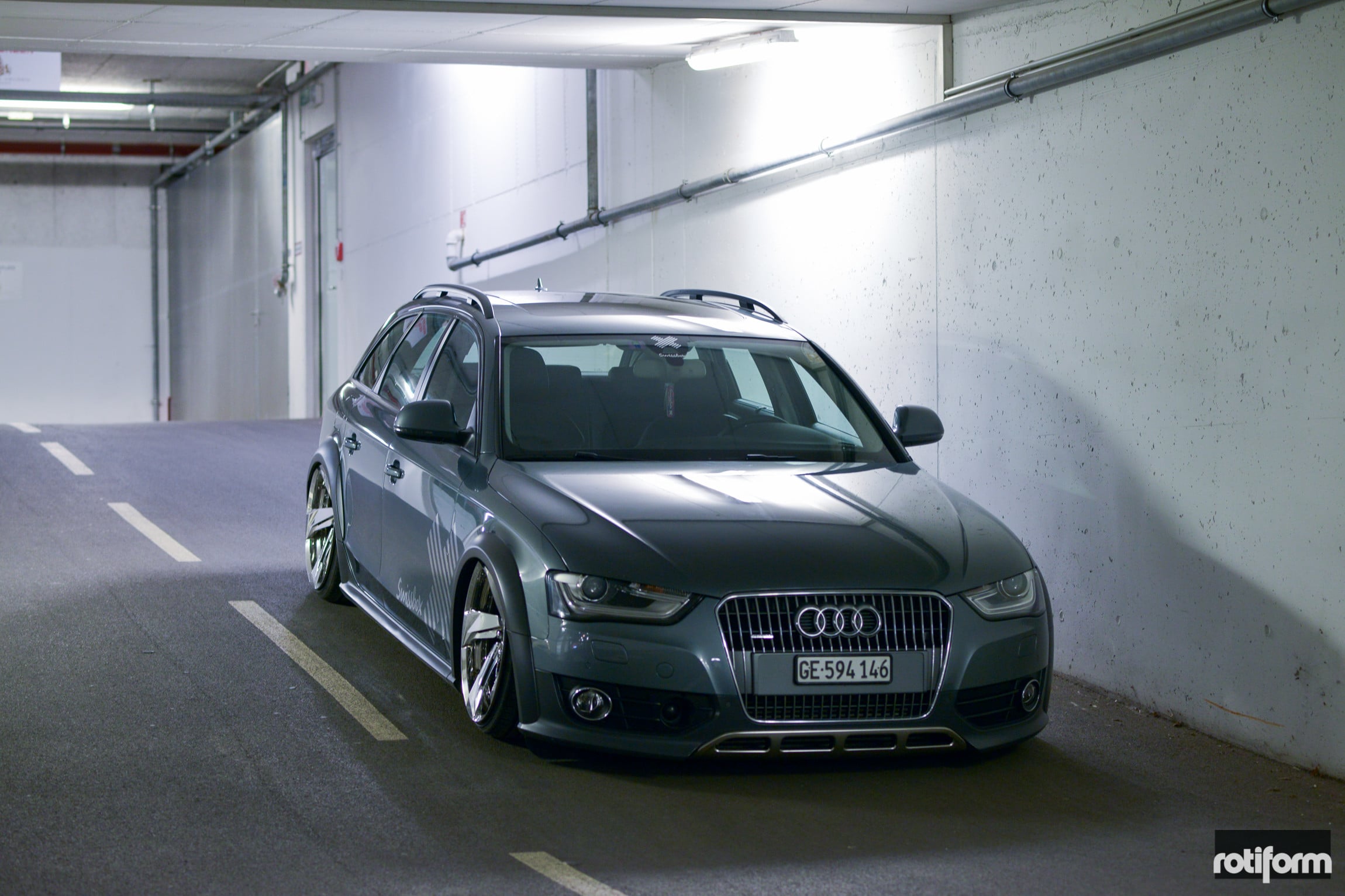 Metallic Audi A4 Custom Bumper Guard - Photo by Rotiform