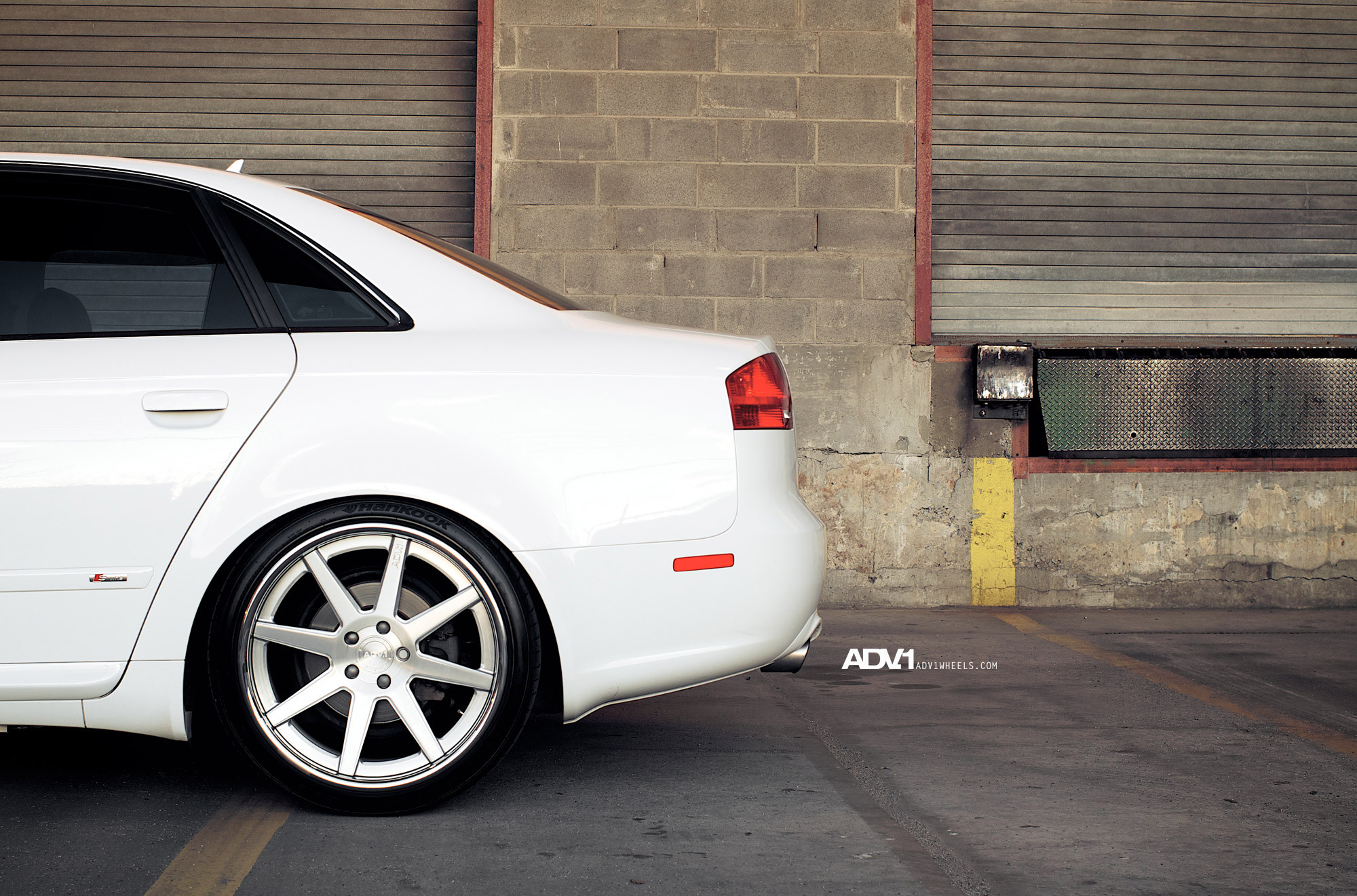 White Audi A4 with Hankook Tires - Photo by ADV.1