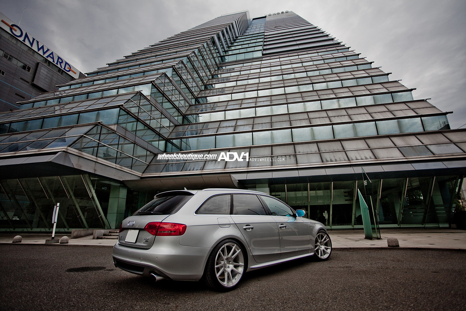 Polished ADV1 Wheels on Silver Audi A4 - Photo by ADV.1