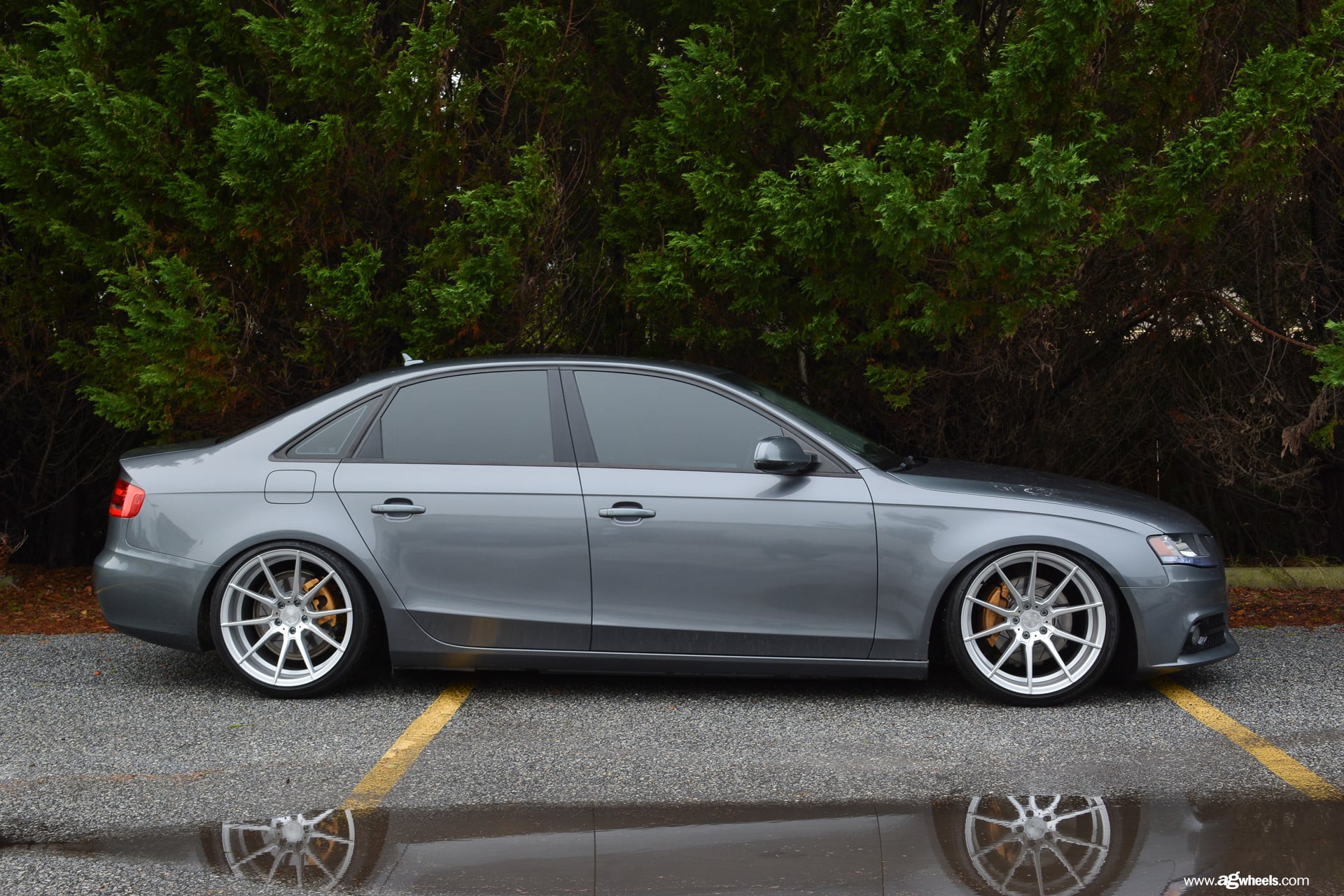 Avant Garde Rims with Orange Brakes on Audi A4 - Photo by Avant Garde Wheels