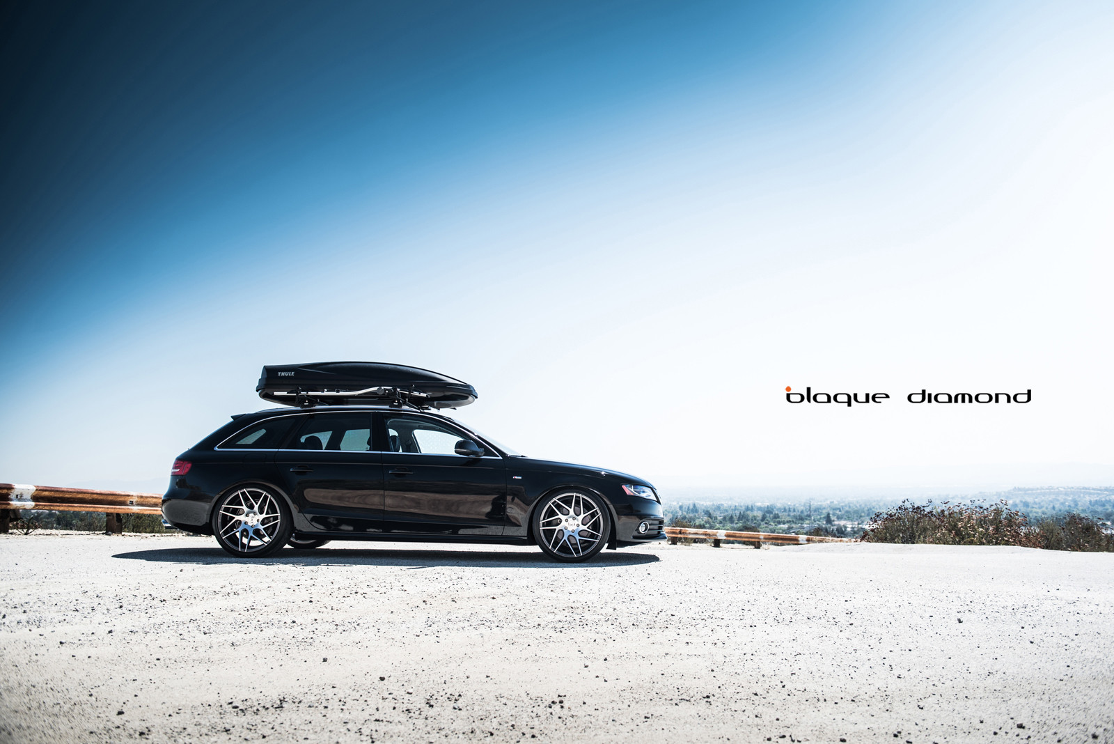Custom Black Audi A4 Side Skirts - Photo by Blaque Diamond