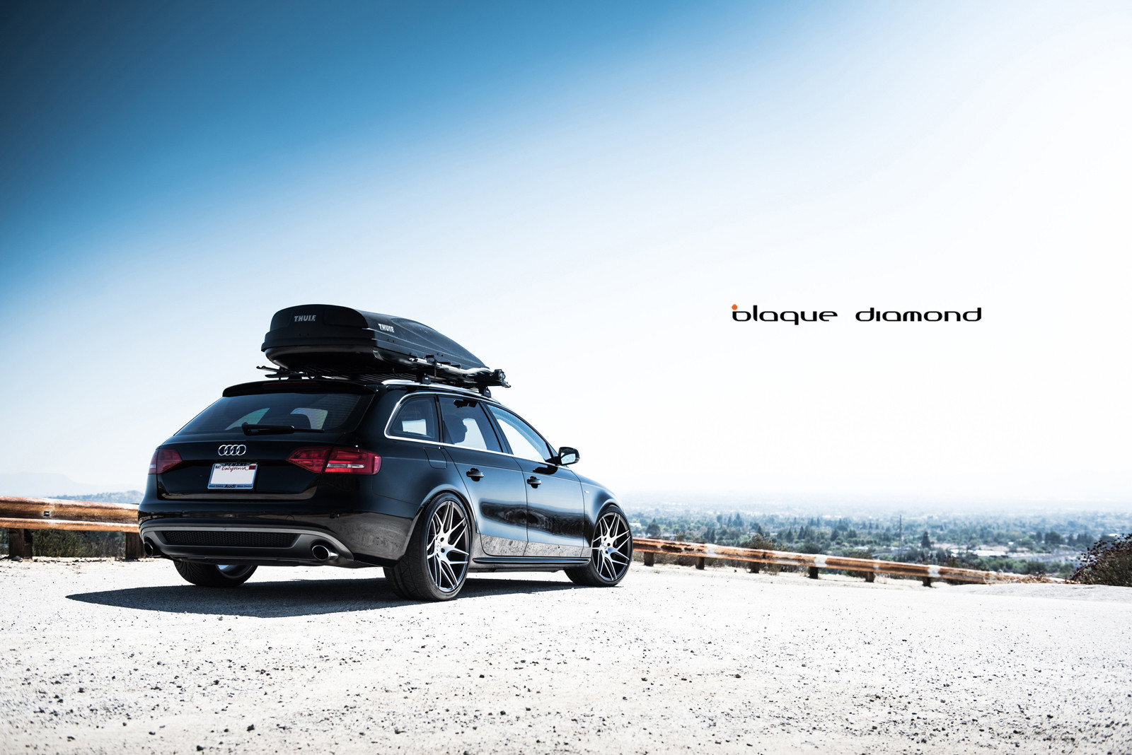 Aftermarket Rear Diffuser on Black Audi A4 - Photo by Blaque Diamond