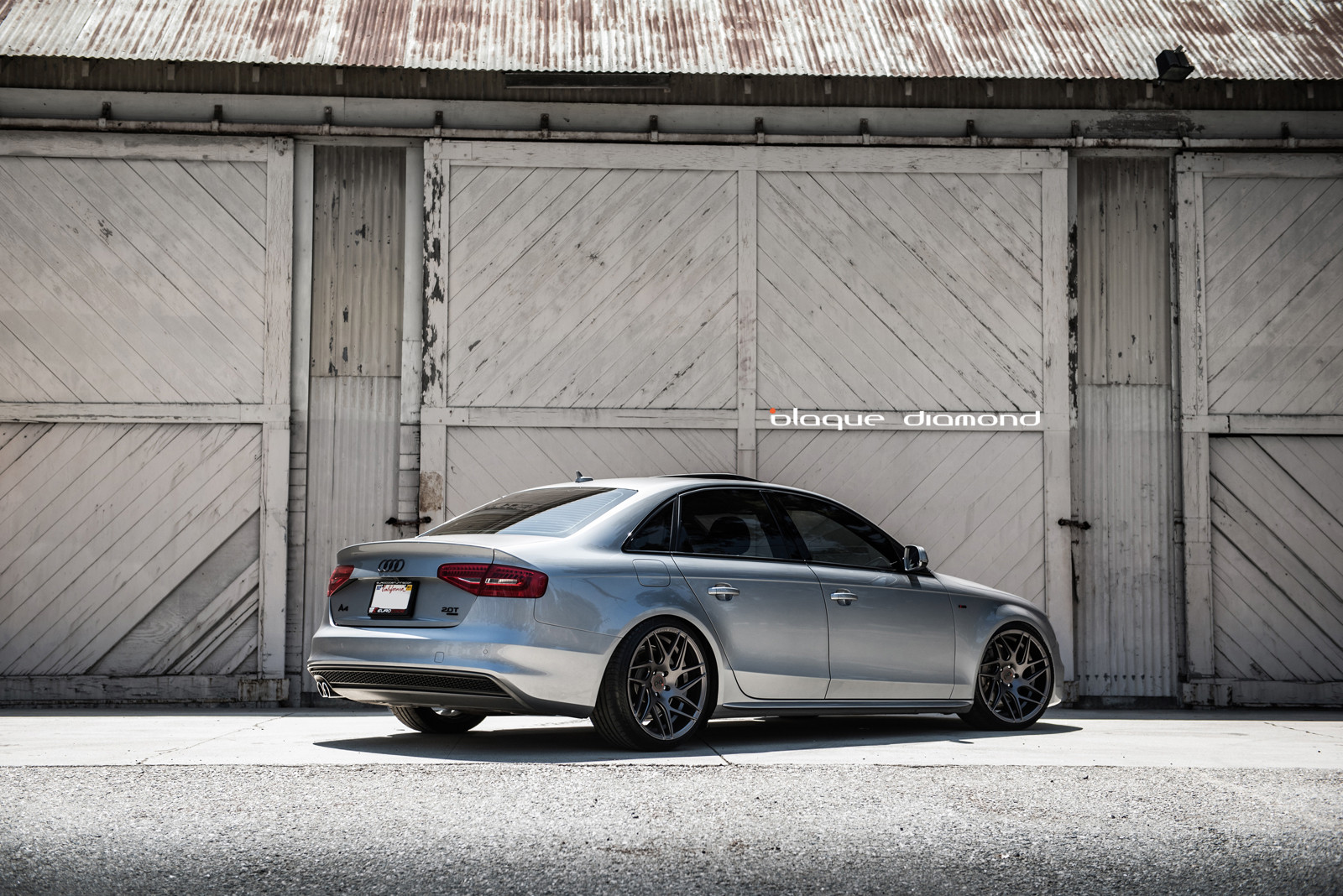 Custom Gray Audi A4 2.0T Rear Diffuser - Photo by Blaque Diamond