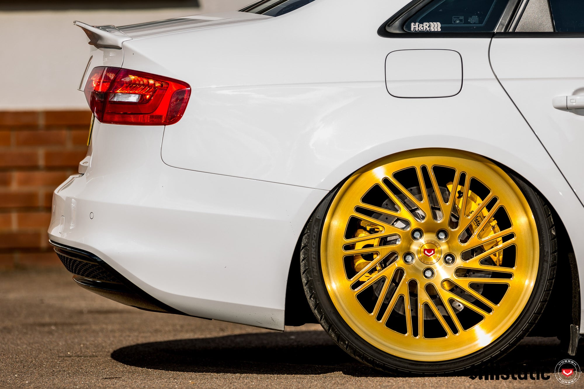 Audi A4 with Imperial Gold LC Series Vossen Wheels - Photo by Vossen