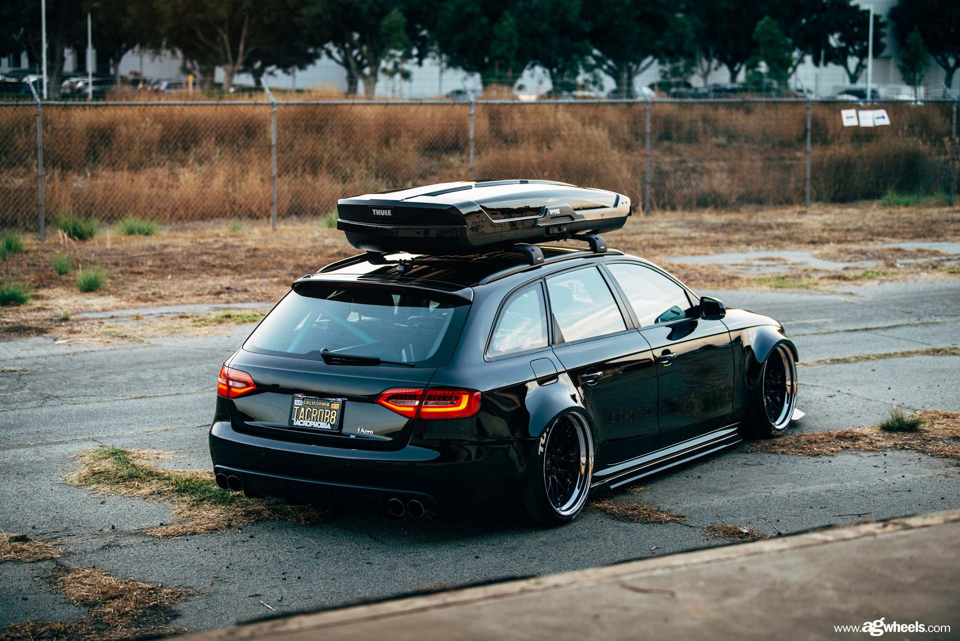 Custom Avant Garde Rims on Black Audi A4 - Photo by Avant Garde Wheels
