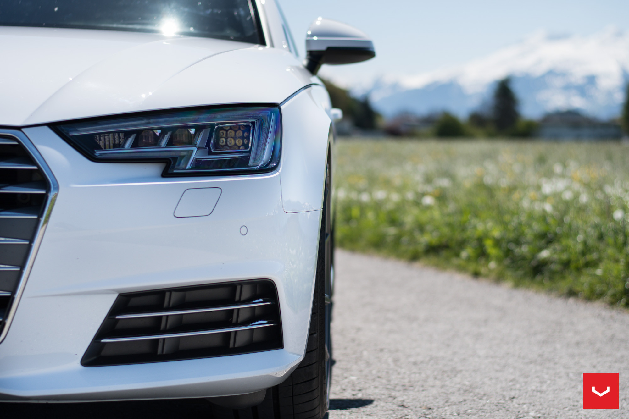 Audi A4 Custom LED Headlights - Photo by Vossen