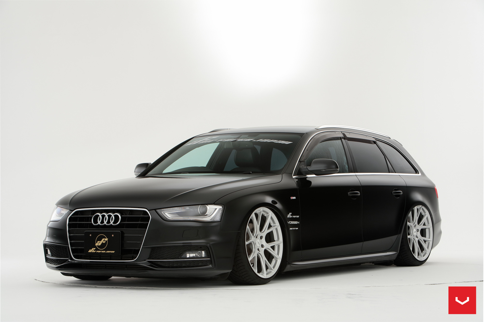 Custom Black Matte Audi A4 - Photo by Vossen