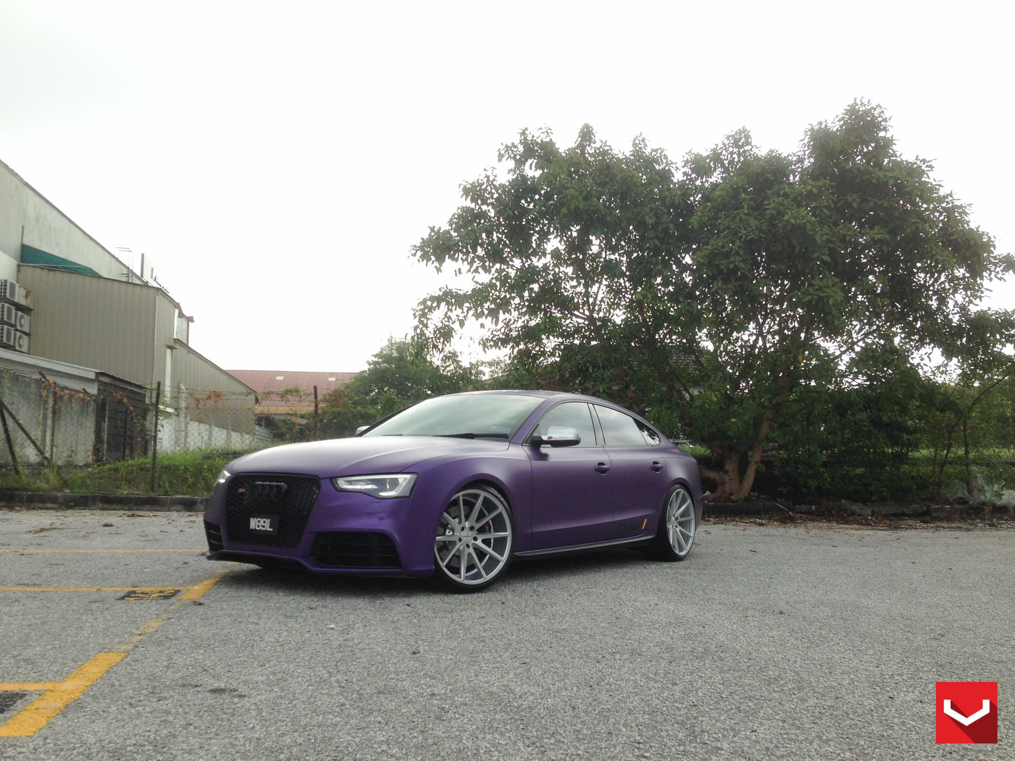 Custom Purple Matte Audi A5 - Photo by Vossen