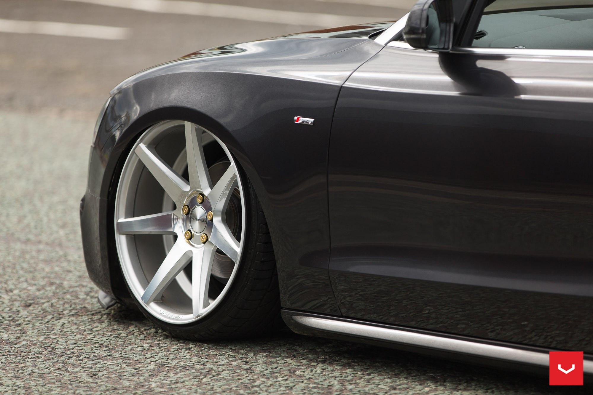Audi A5 with Aftermarket Side Skirts - Photo by Vossen