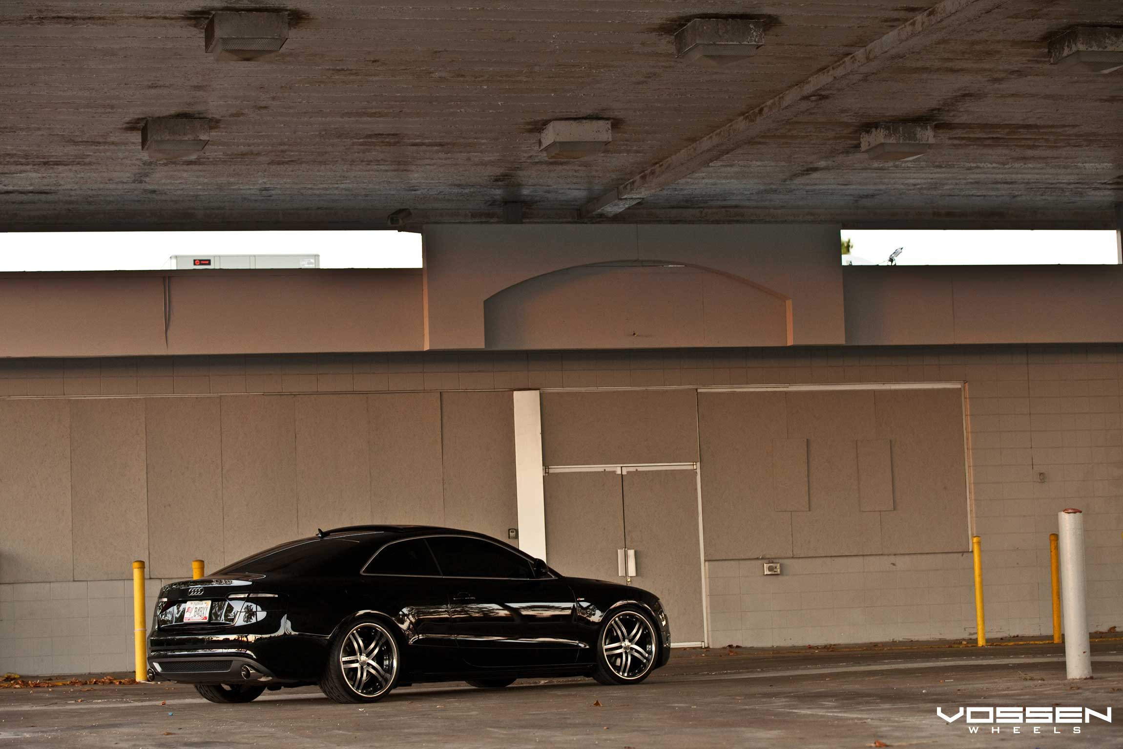Black Audi A5 on Custom Vossen Wheels - Photo by Vossen