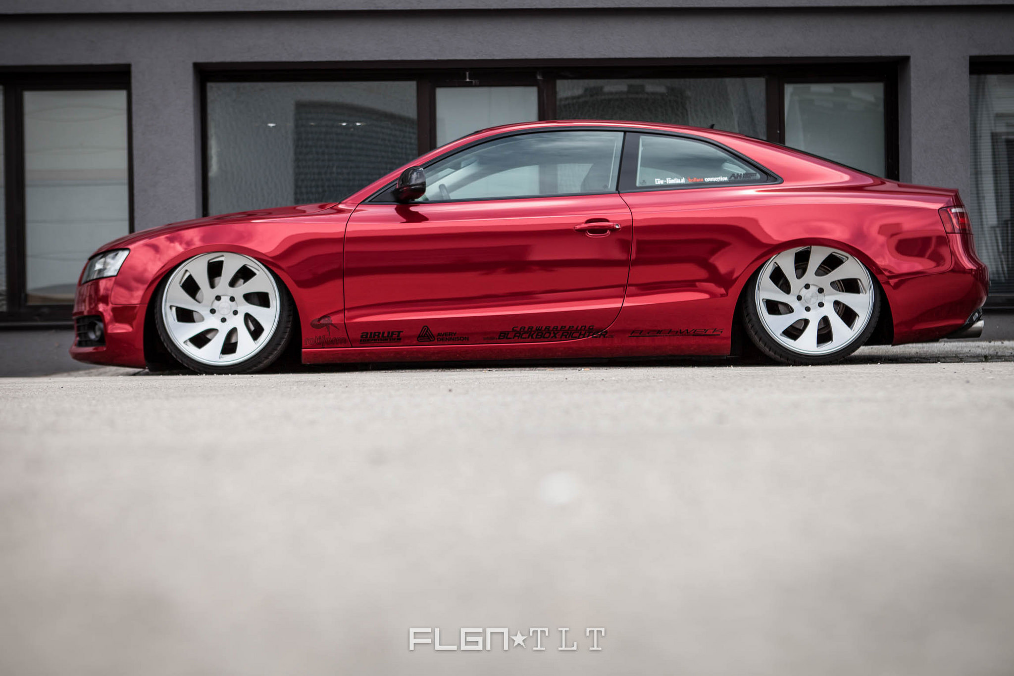 Chrome Vinyl Wraped Audi A5 Coupe - Photo by Rotiform