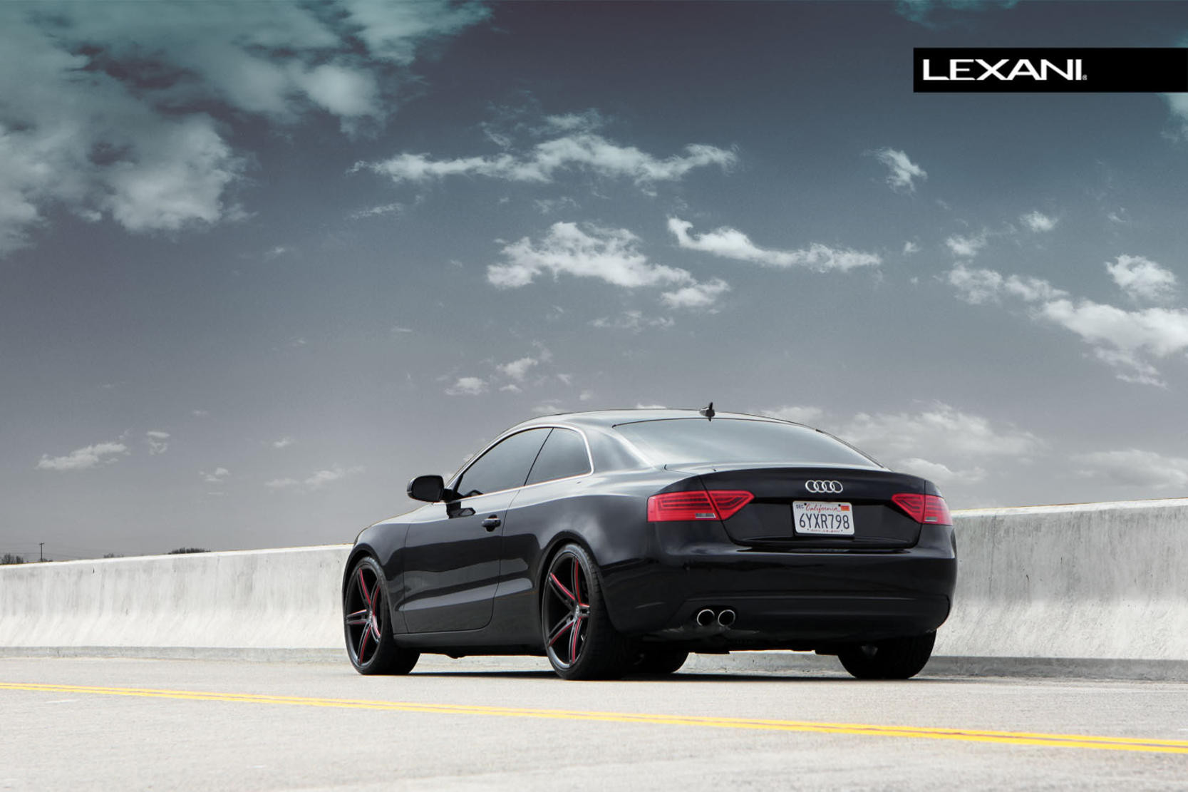 Black Audi A5 with Aftermarket Taillights - Photo by Lexani