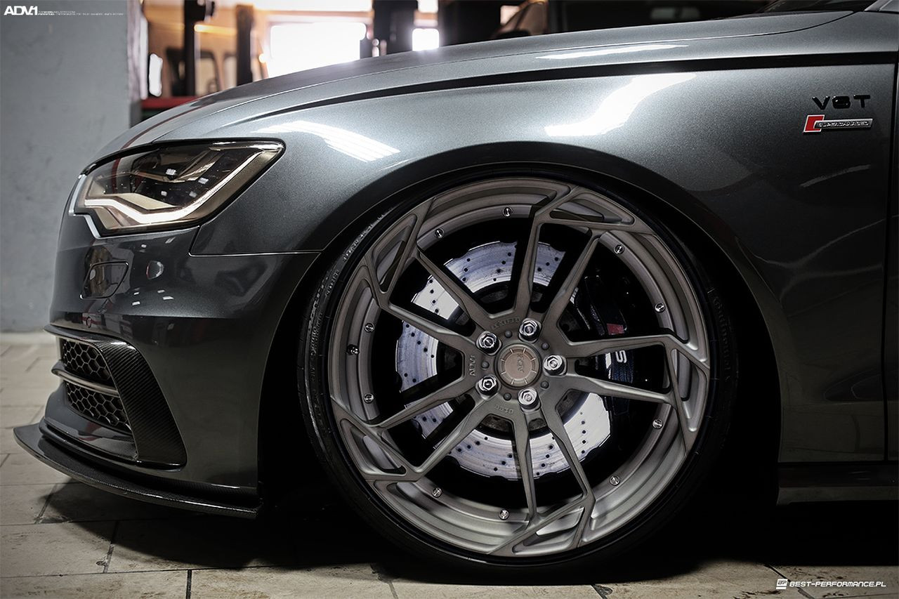Gray Audi A6 V8T with ADV1 Wheels - Photo by ADV.1