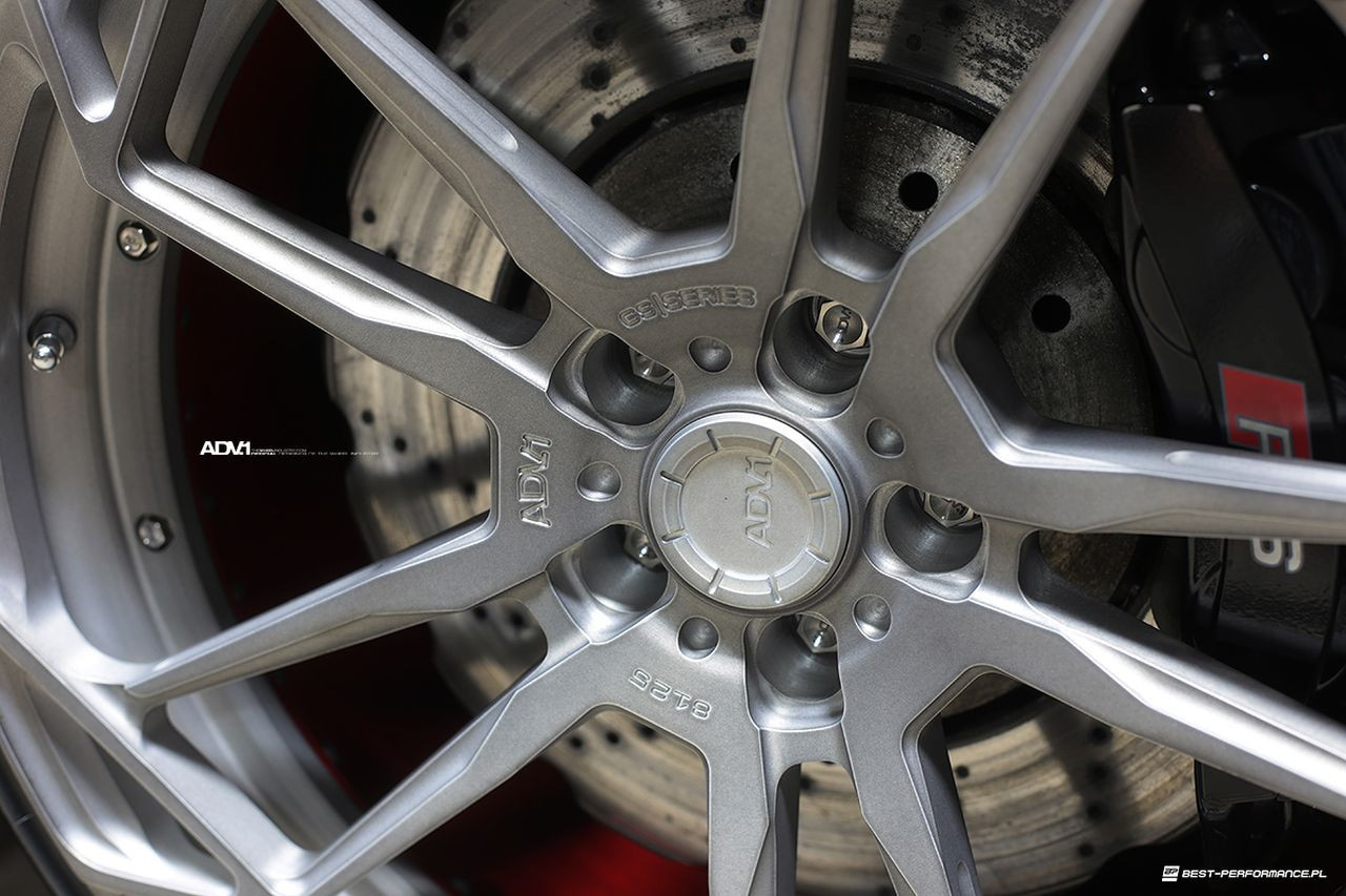 Gray Audi A6 Quattro with Chrome ADV1 Wheels - Photo by ADV.1