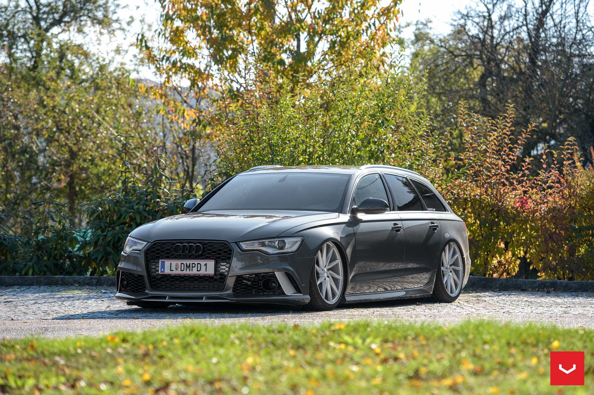 Lowered Audi A6 on Vossen Wheels - Photo by Vossen