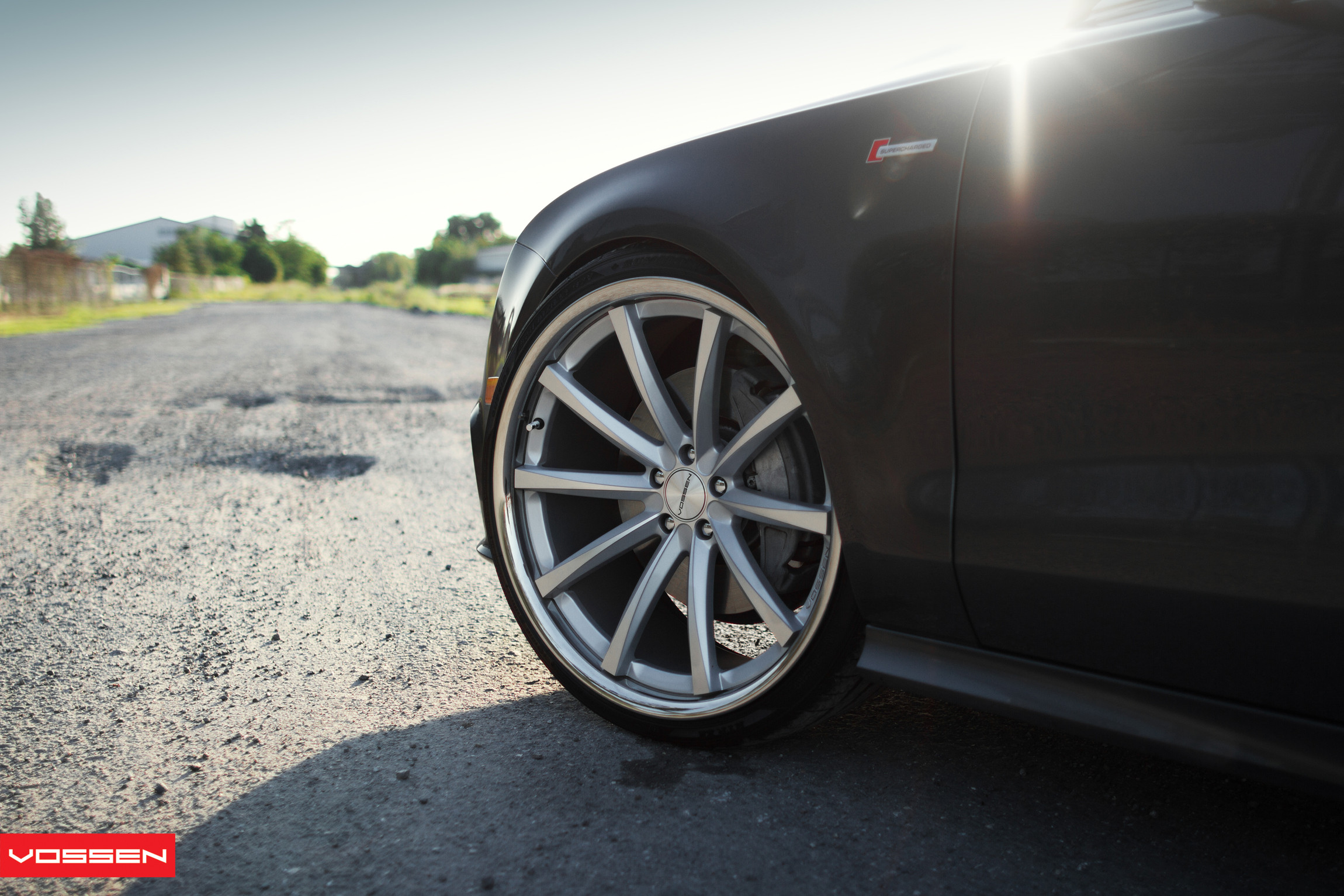 Black Audi A7 with Chrome Vossen Rims - Photo by Vossen