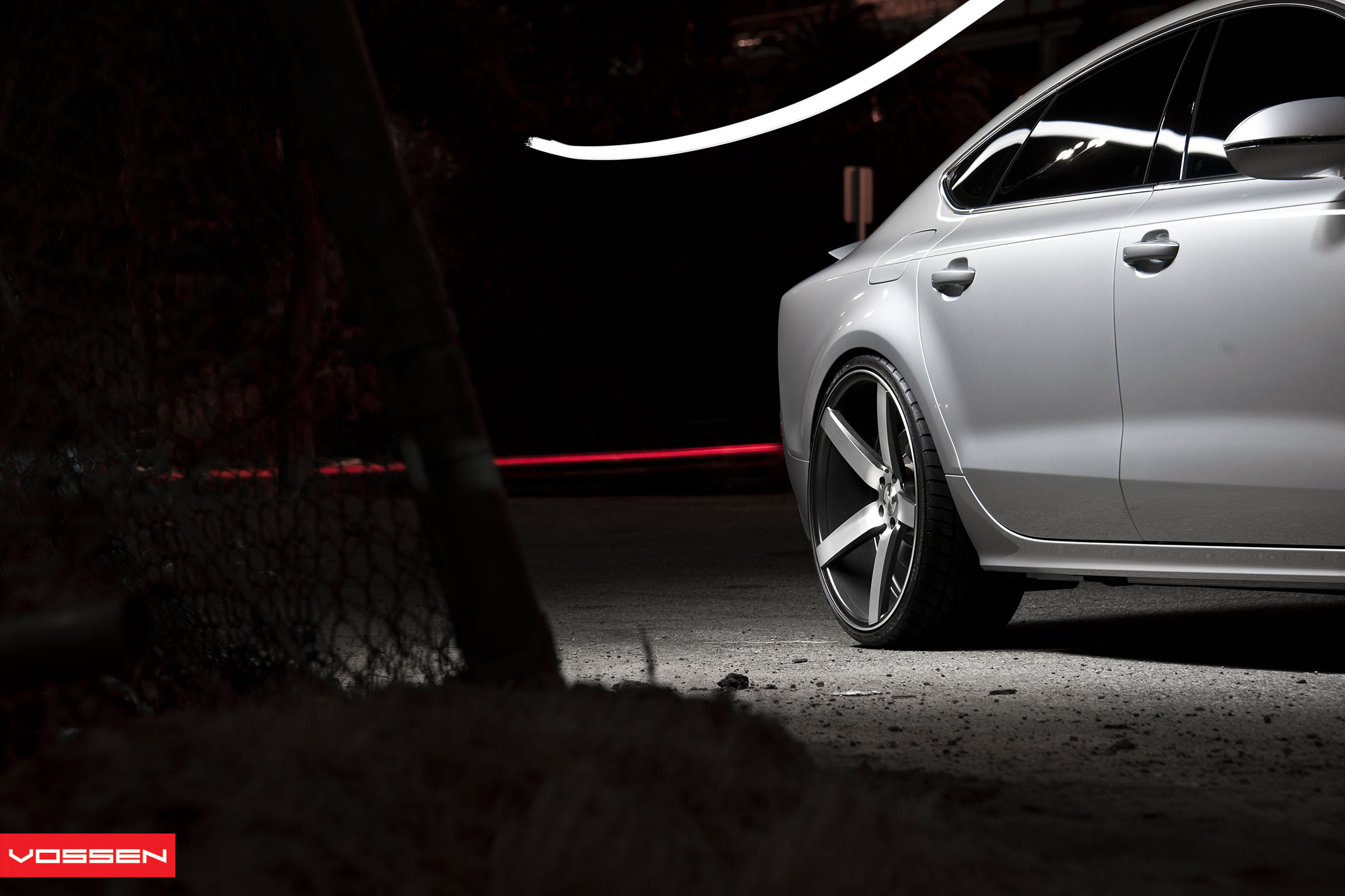 Silver Audi A7 on Chrome CV3R Vossen Wheels - Photo by Vossen
