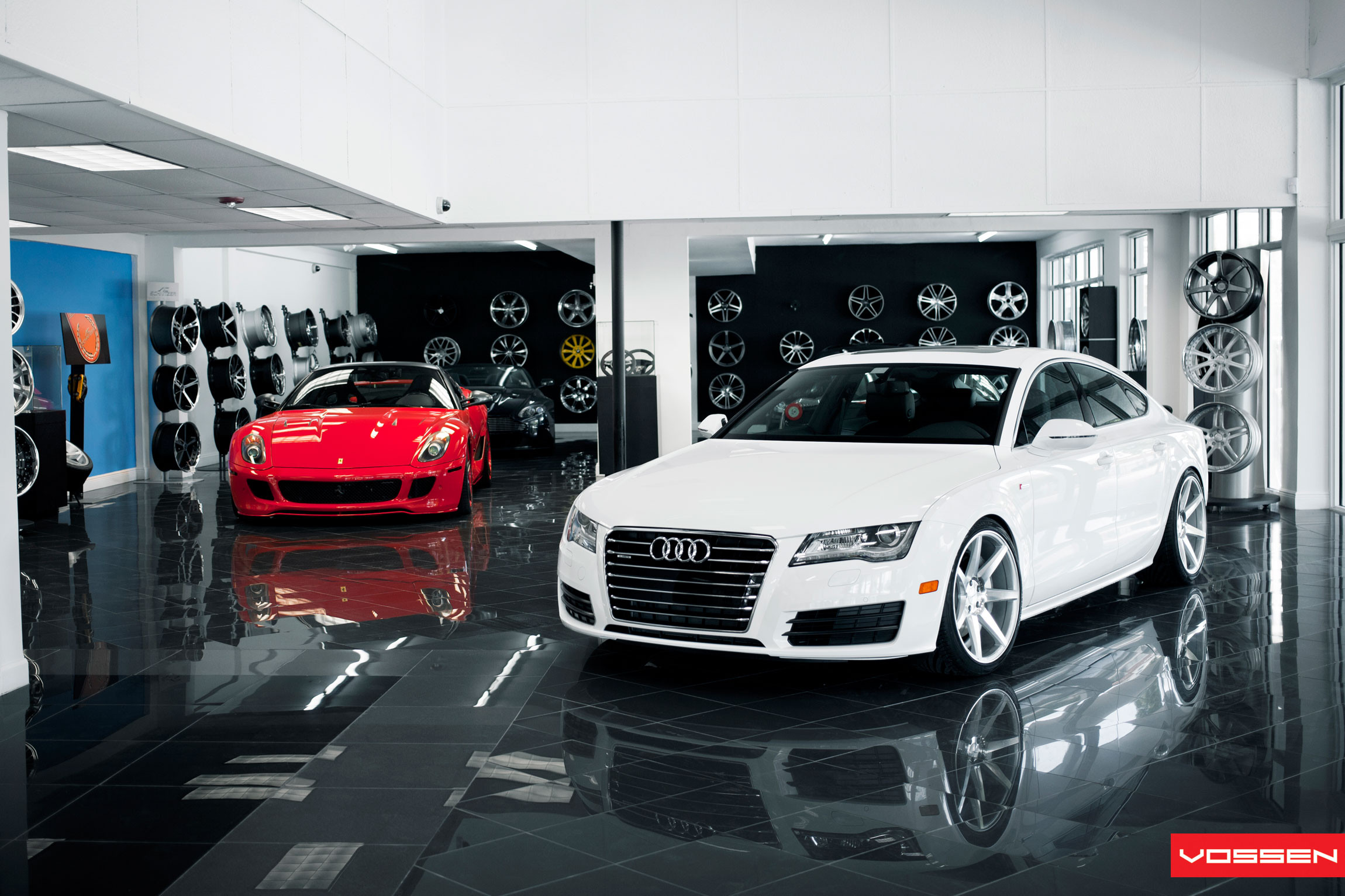 Custom Audi A7 with Crystal Clear LED Headlights - Photo by Vossen