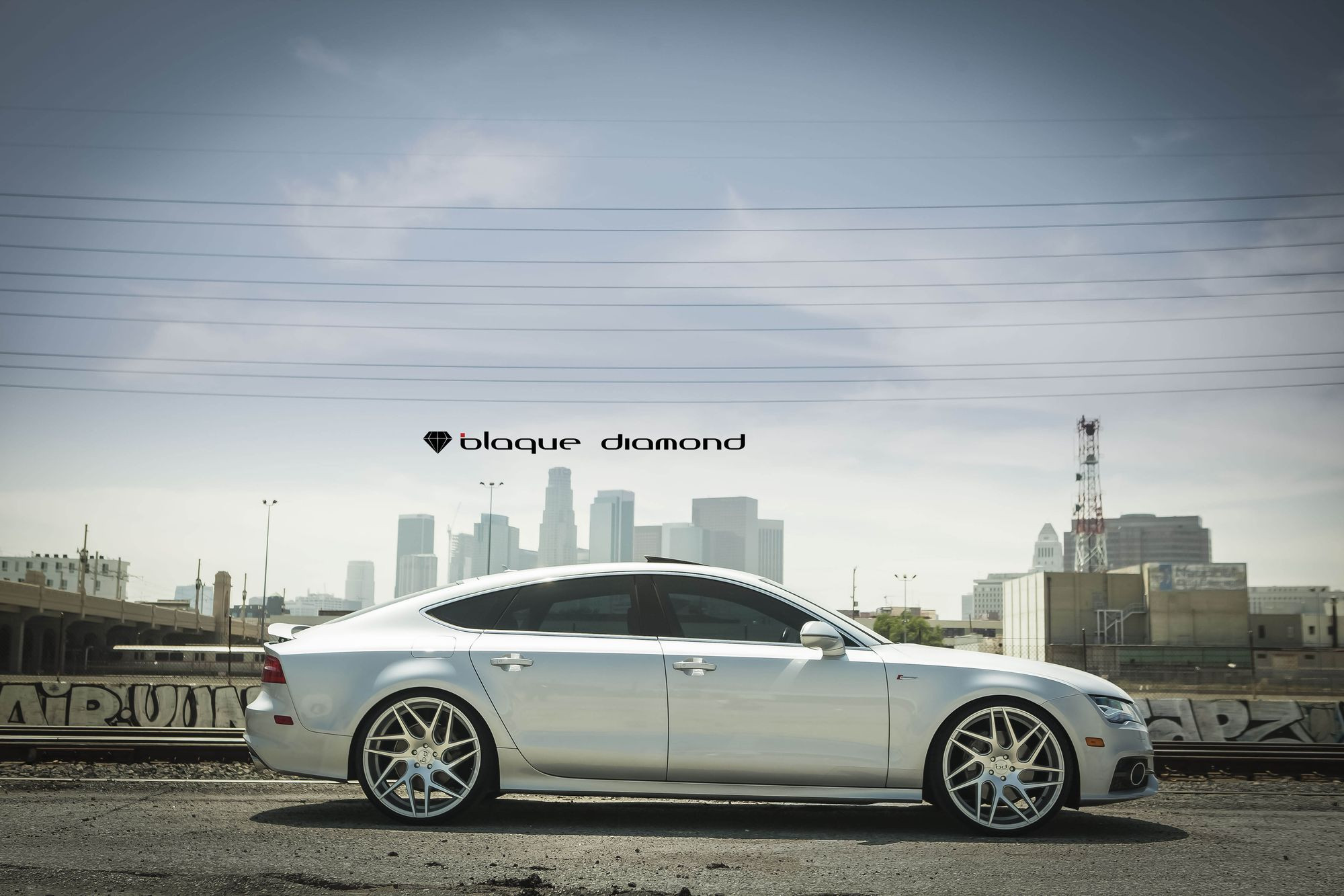 Aftermarket Side Skirts on Gray Audi A7 - Photo by Blaque Diamond