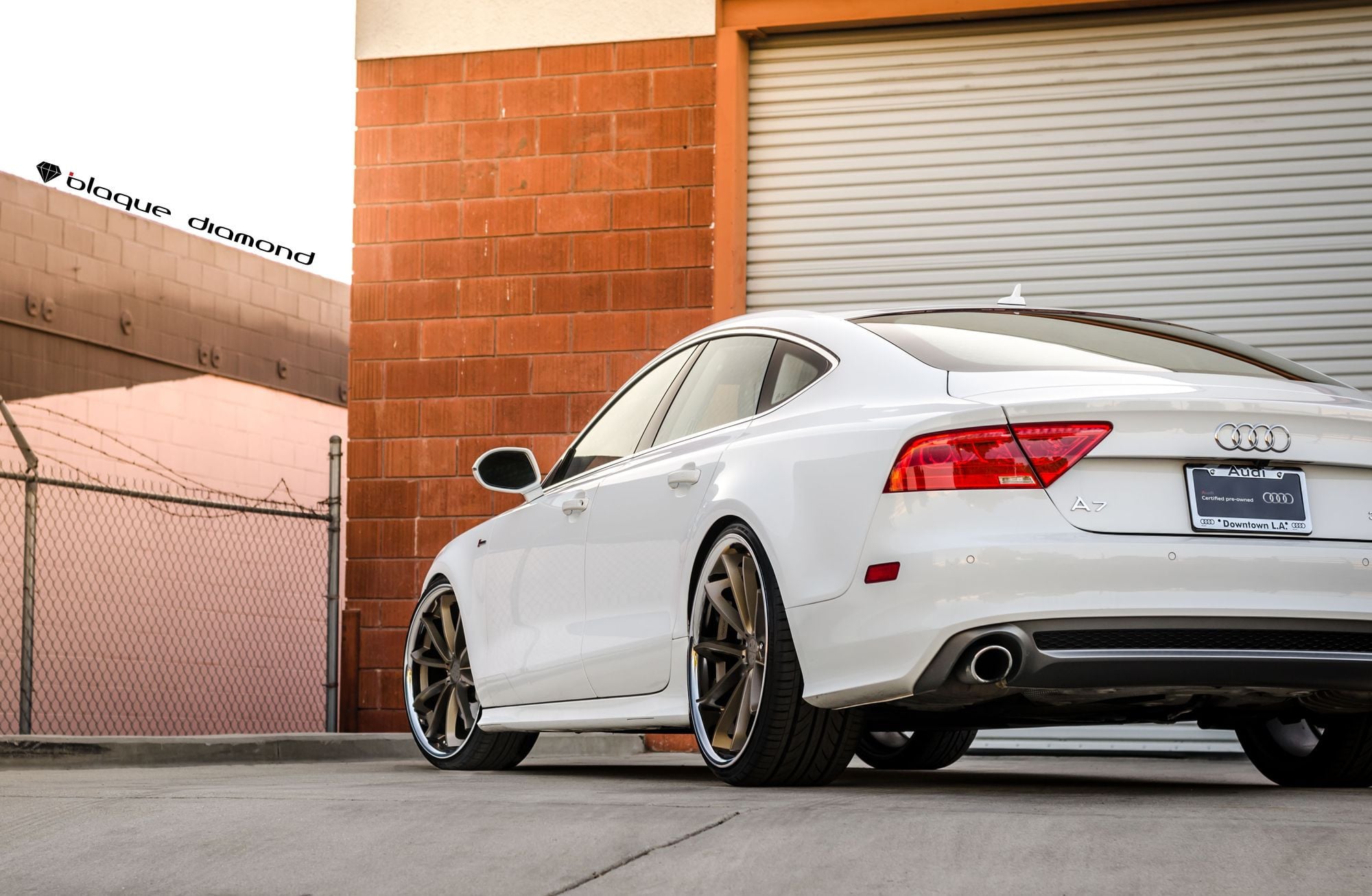 Custom Blaque Diamond Rims on White Audi A7 - Photo by Blaque Diamond