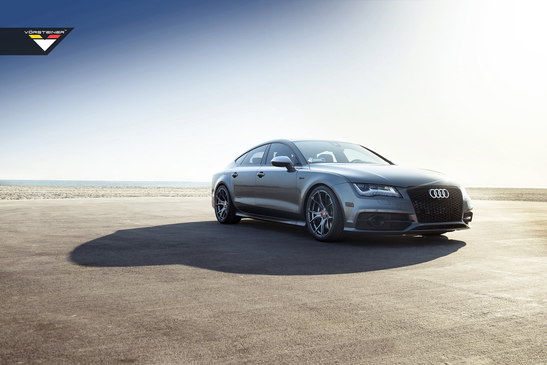 Front Bumper with Fog Lights on Gray Audi A7 - Photo by Vorstiner