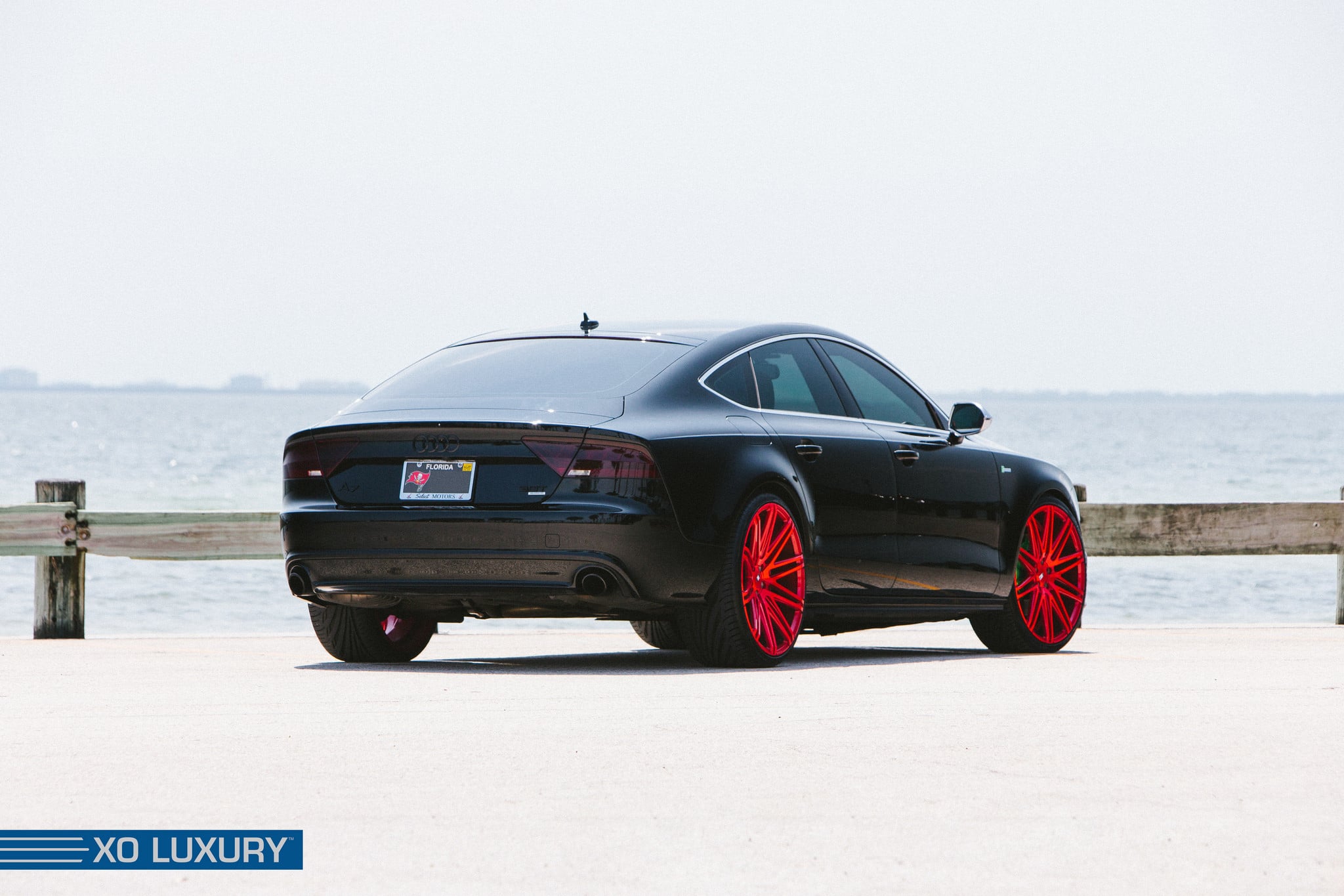 Audi A7 Black Smoked Taillights - Photo by XO Luxury