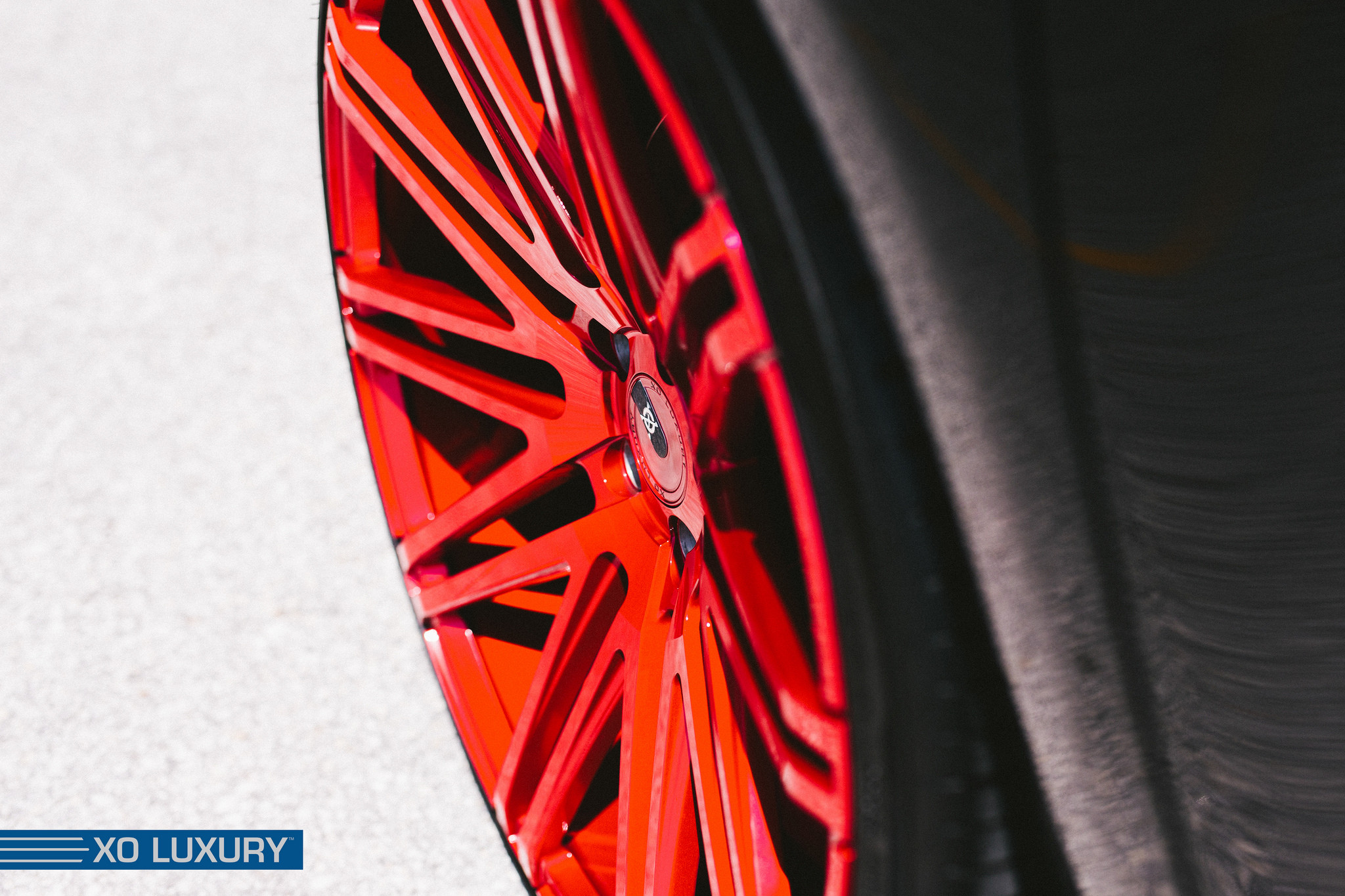 Custom painted XO Luxury Wheels - Photo by XO Luxury