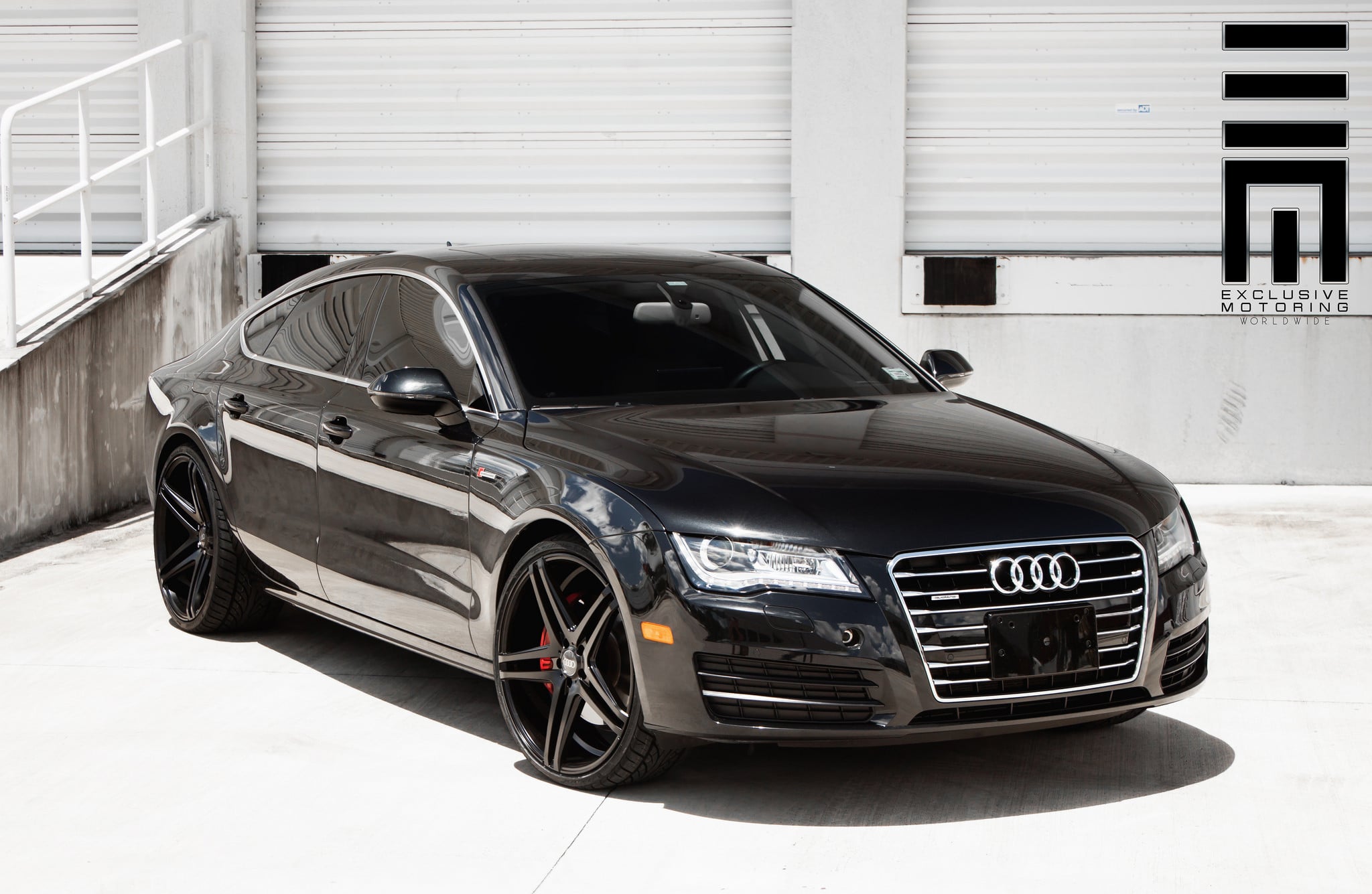 Audi A7 Quattro Sitting on Black Custom Wheels - Photo by XO Luxury