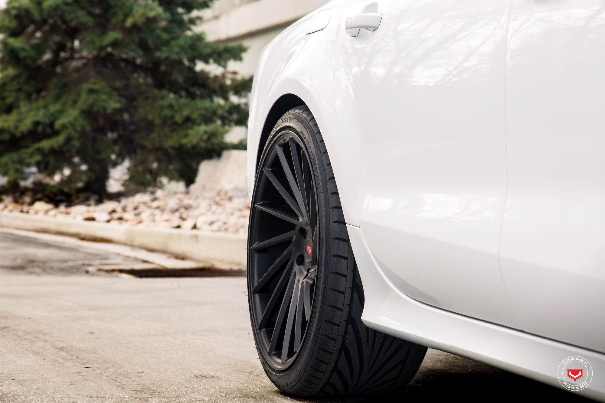 Blacked Out Forged Vossen Rims on Audi A7 - Photo by Vossen