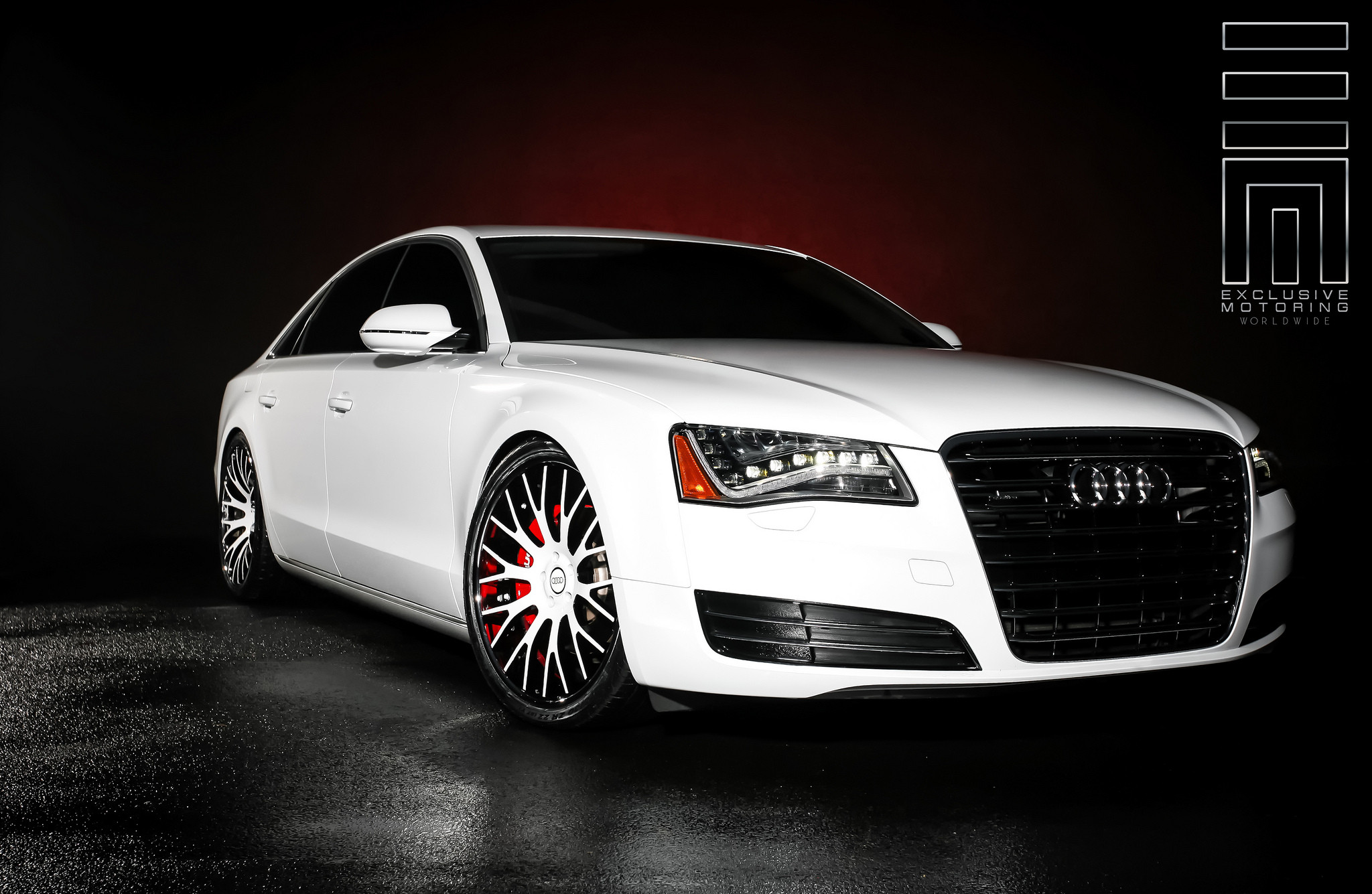 Snow White Audi A8 - Photo by Exclusive Motoring