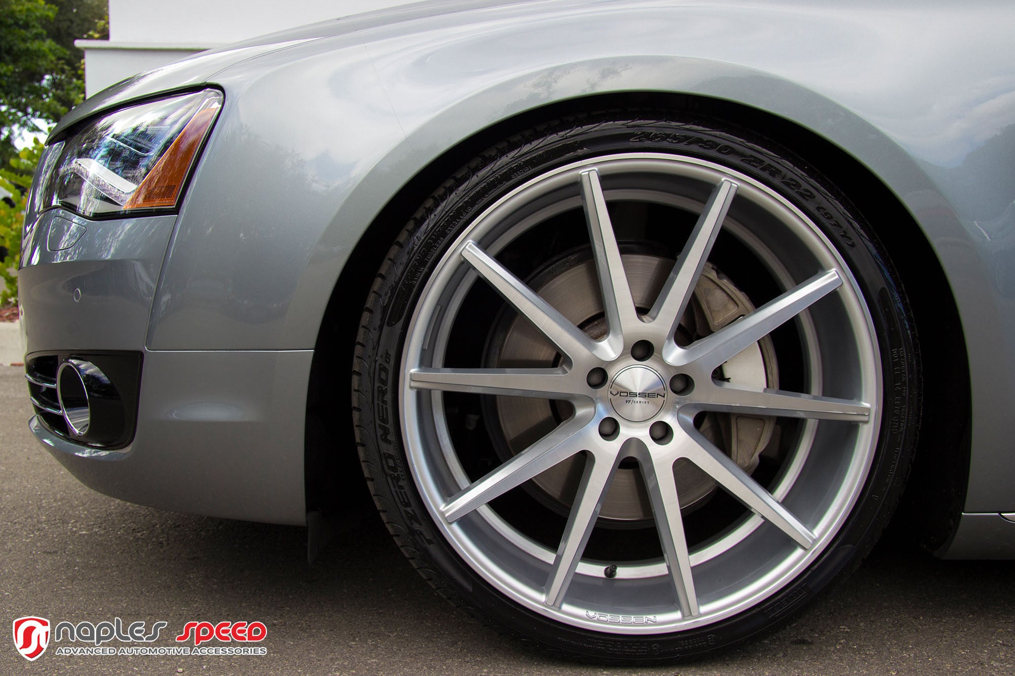 Chrome Vossen VFS Rims on Audi A8 - Photo by Vossen