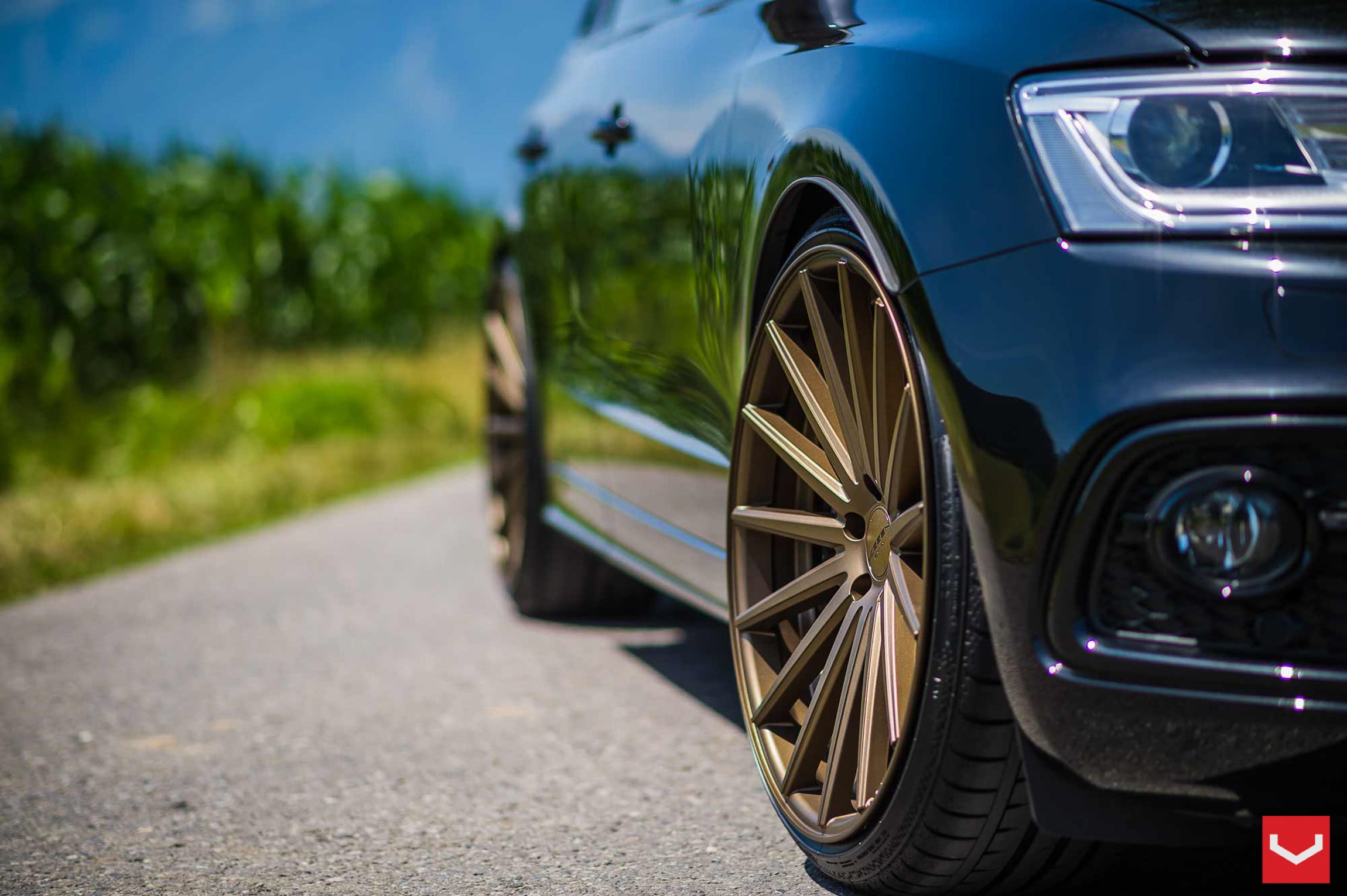 Audi Q5 with Bronze VFS Series Vossen Rims - Photo by Vossen