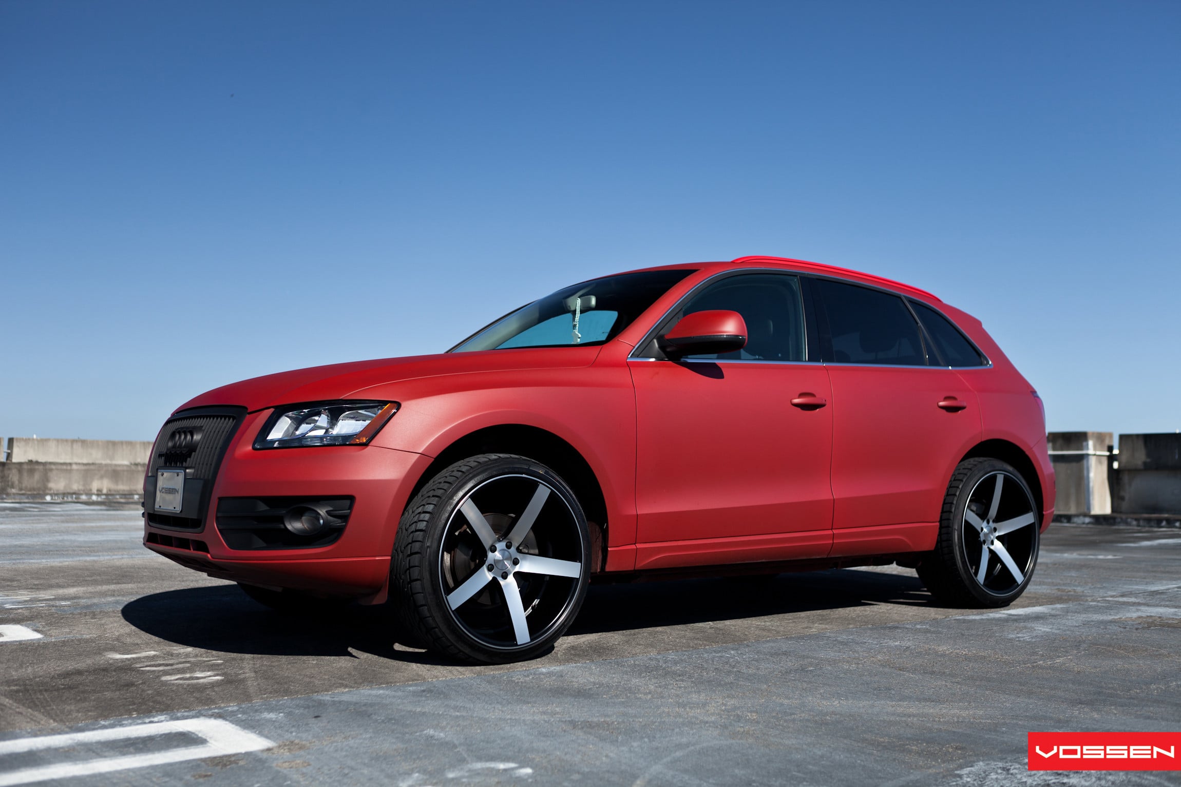 Custom Lifted Red Matte Audi Q5 - Photo by Vossen