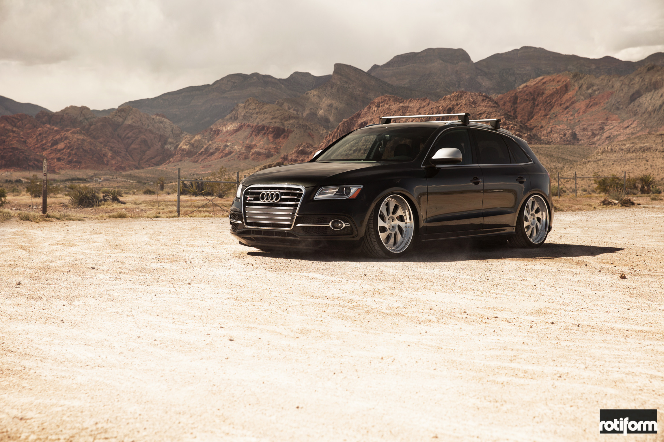 Black Audi Q5 with Custom Front Bumper - Photo by Rotiform