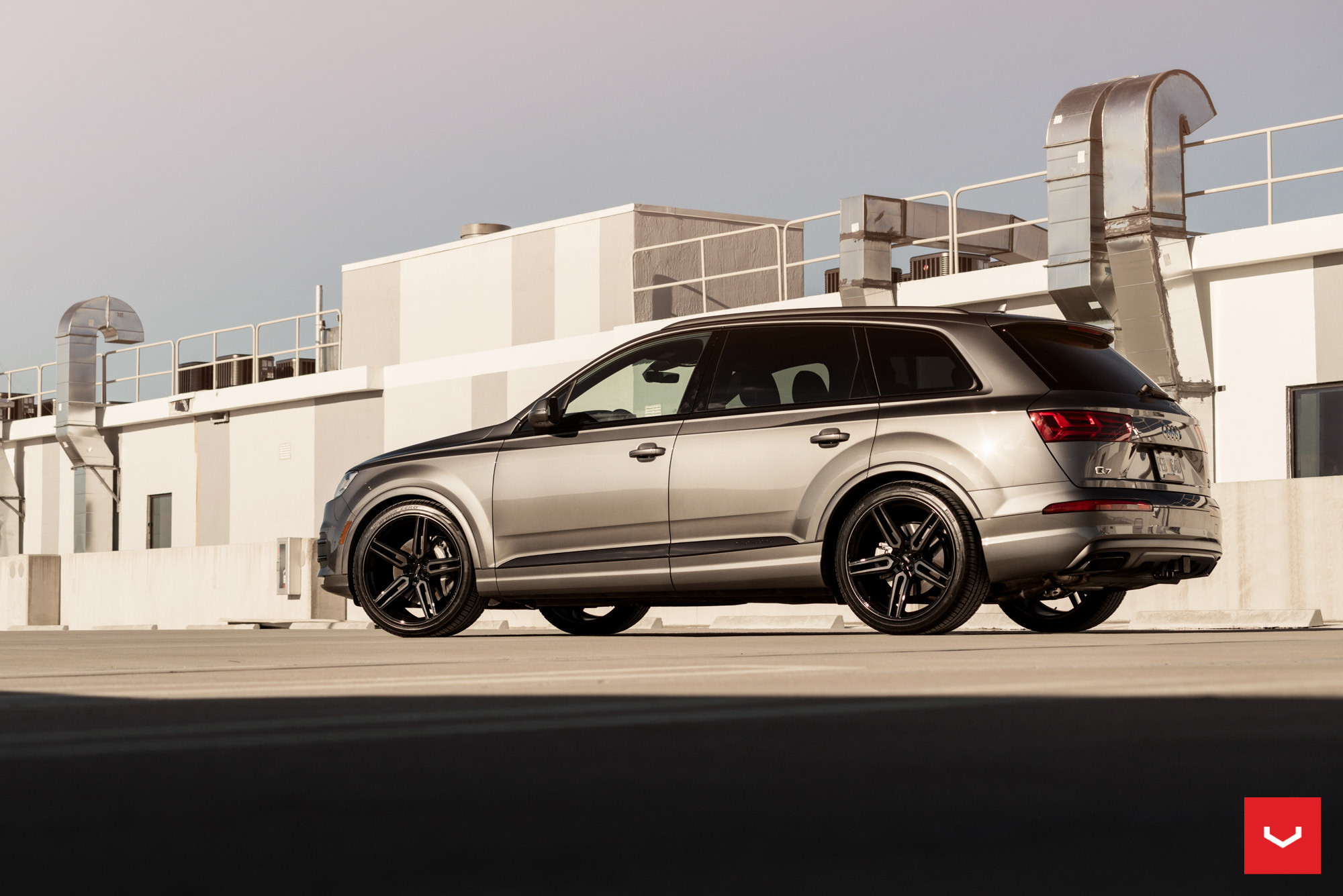 Custom Gray Audi Q5 Side Skirts - Photo by Vossen