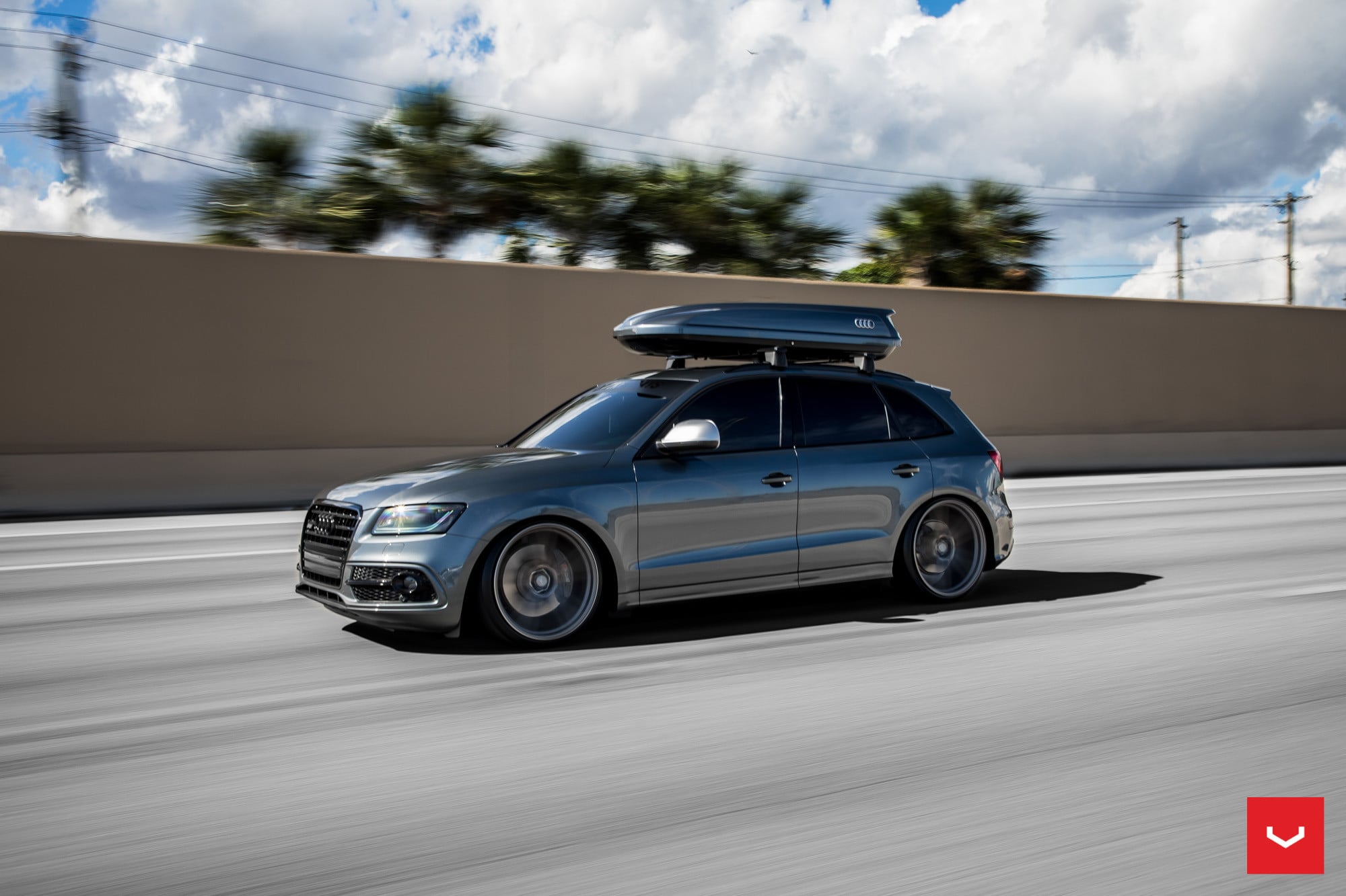 Custom Vossen Wheels on Gray Audi Q5 - Photo by Vossen