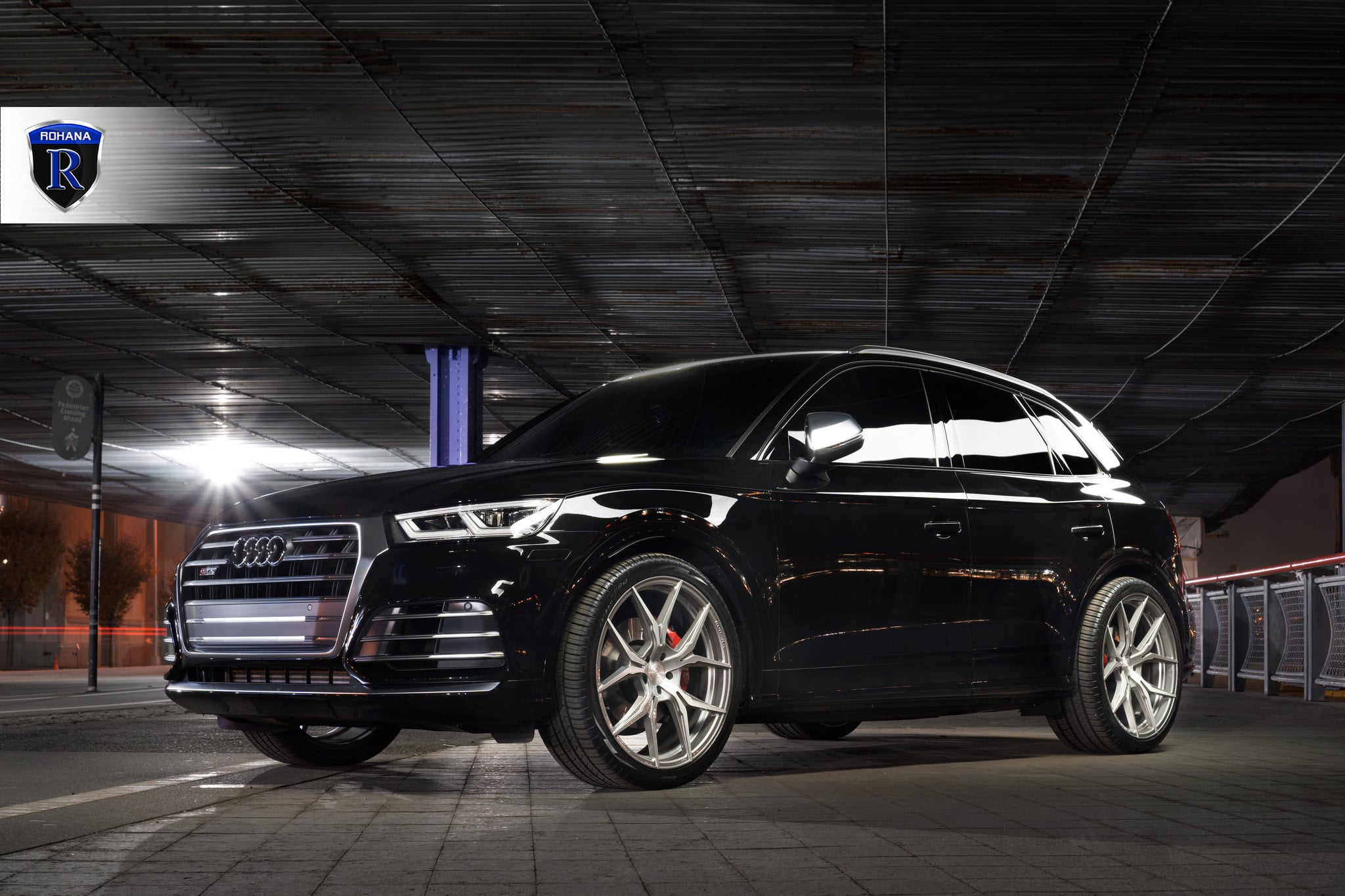 Custom Headlights on Black Audi Q5 - Photo by Rohana