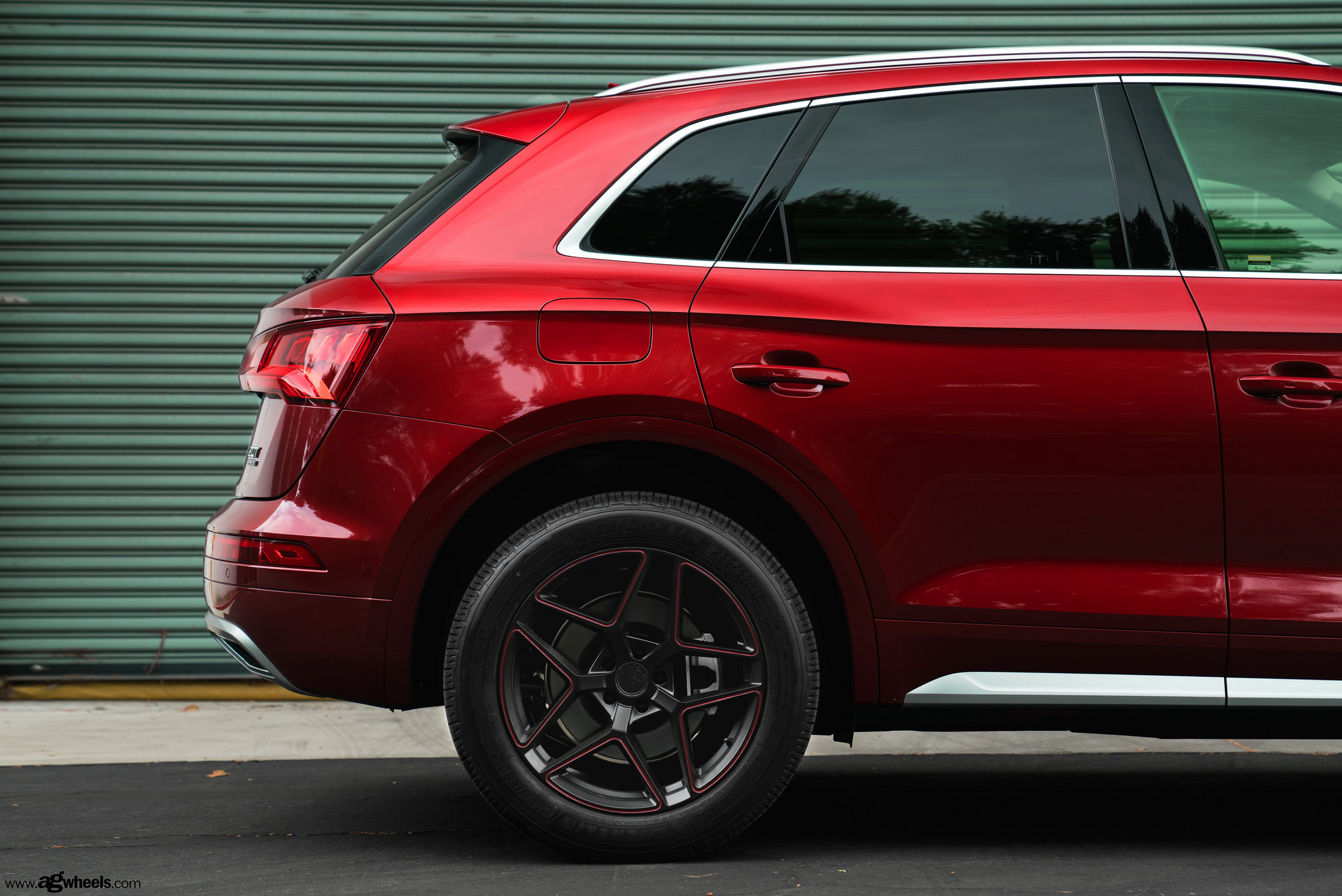 Red Audi Q5 Quattro with Custom Avant Garde Wheels - Photo by Avant Garde Wheels
