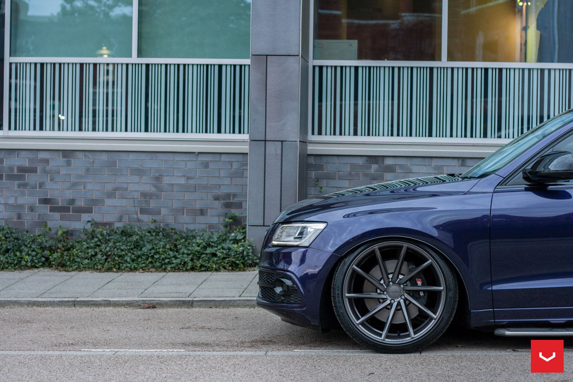 Audi Q5 with Aftermarket LED Headlights - Photo by Vossen