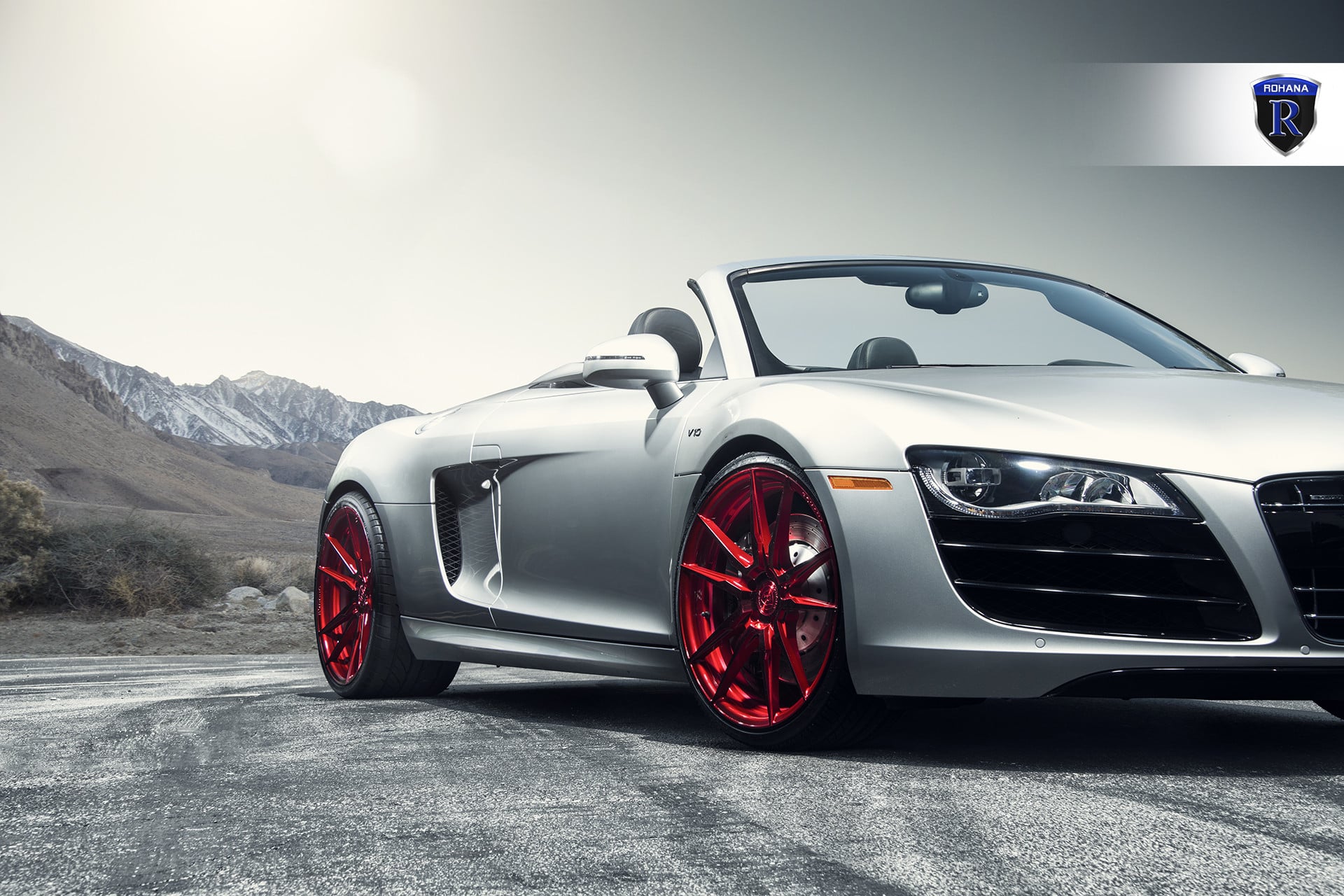 V10 Audi R8 Convertible Custom Wheels - Photo by Rohana Wheels
