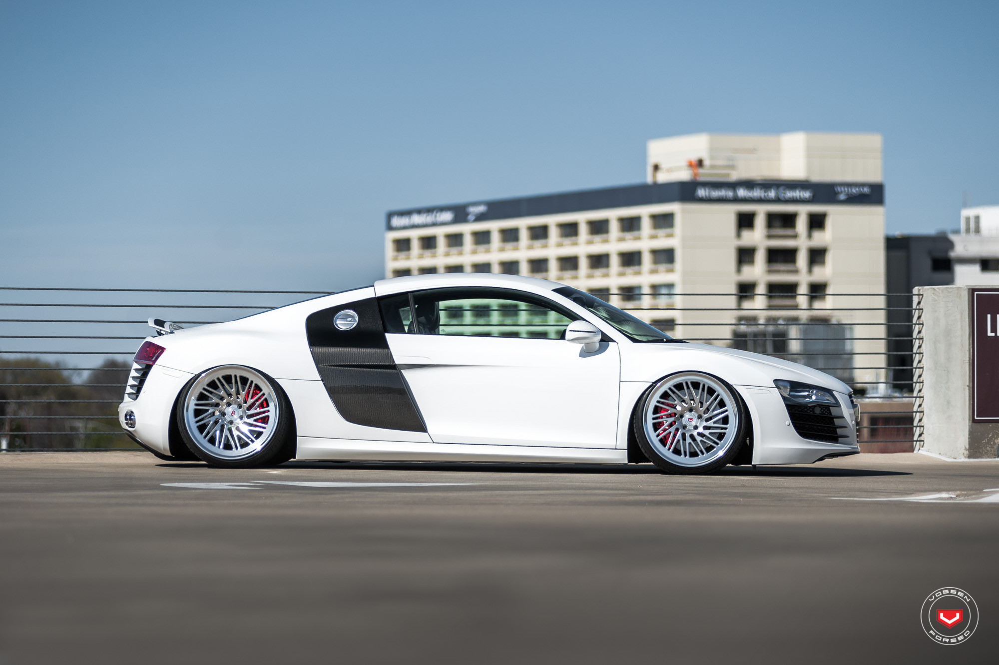 White Audi R8 on Vossen Wheels - Photo by Vossen