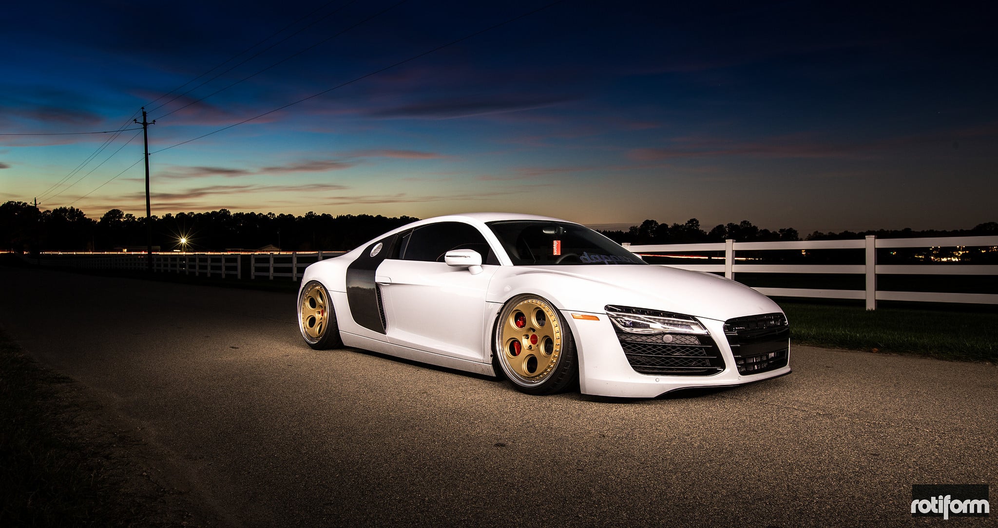 Slammed Audi R8 - Photo by Rotiform