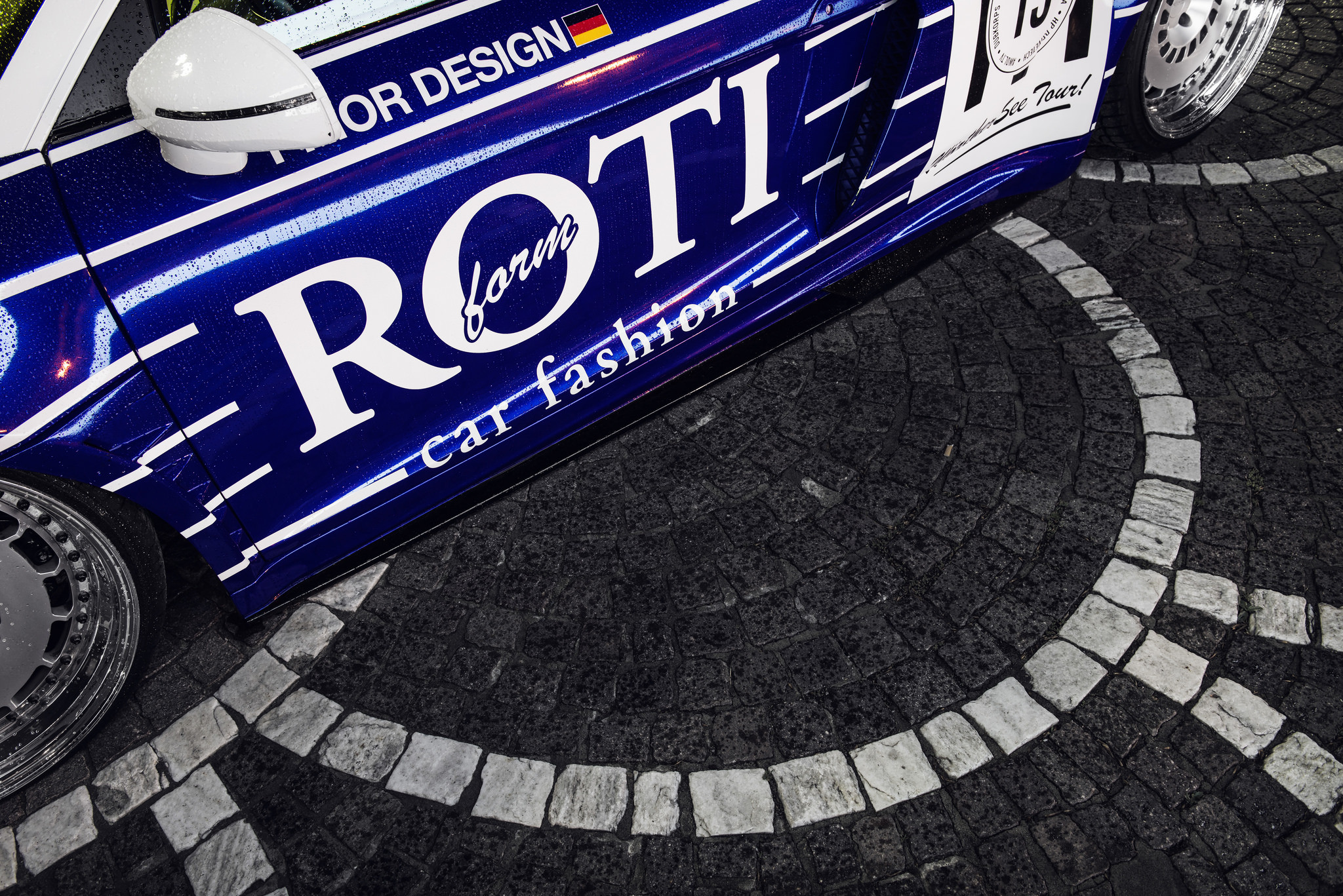 Audi R8 With Rotiform Vinyl Wrap - Photo by Rotiform