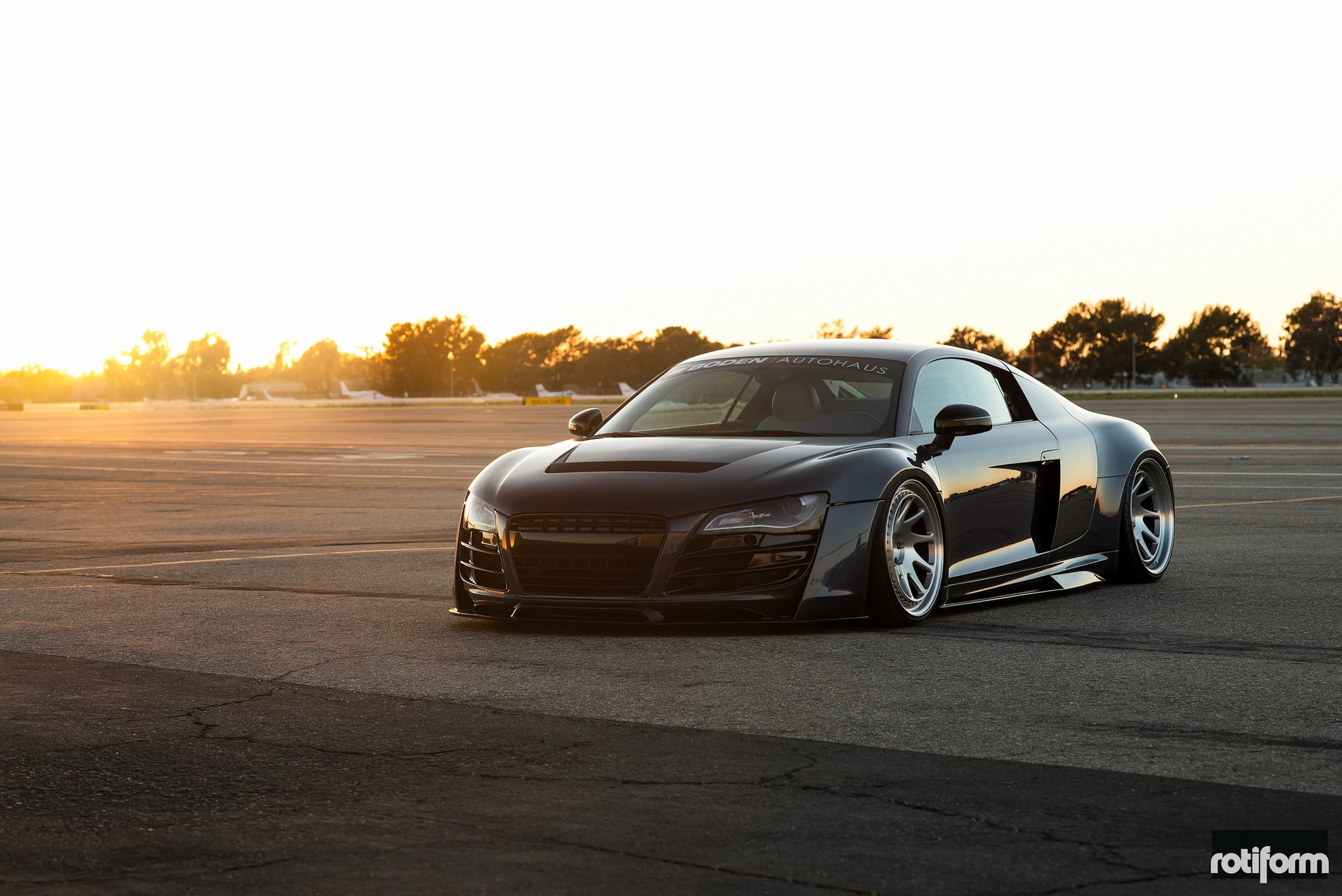 Cosmic R8 Slammed to the Ground on Rotiform Wheels - Photo by Rotiform
